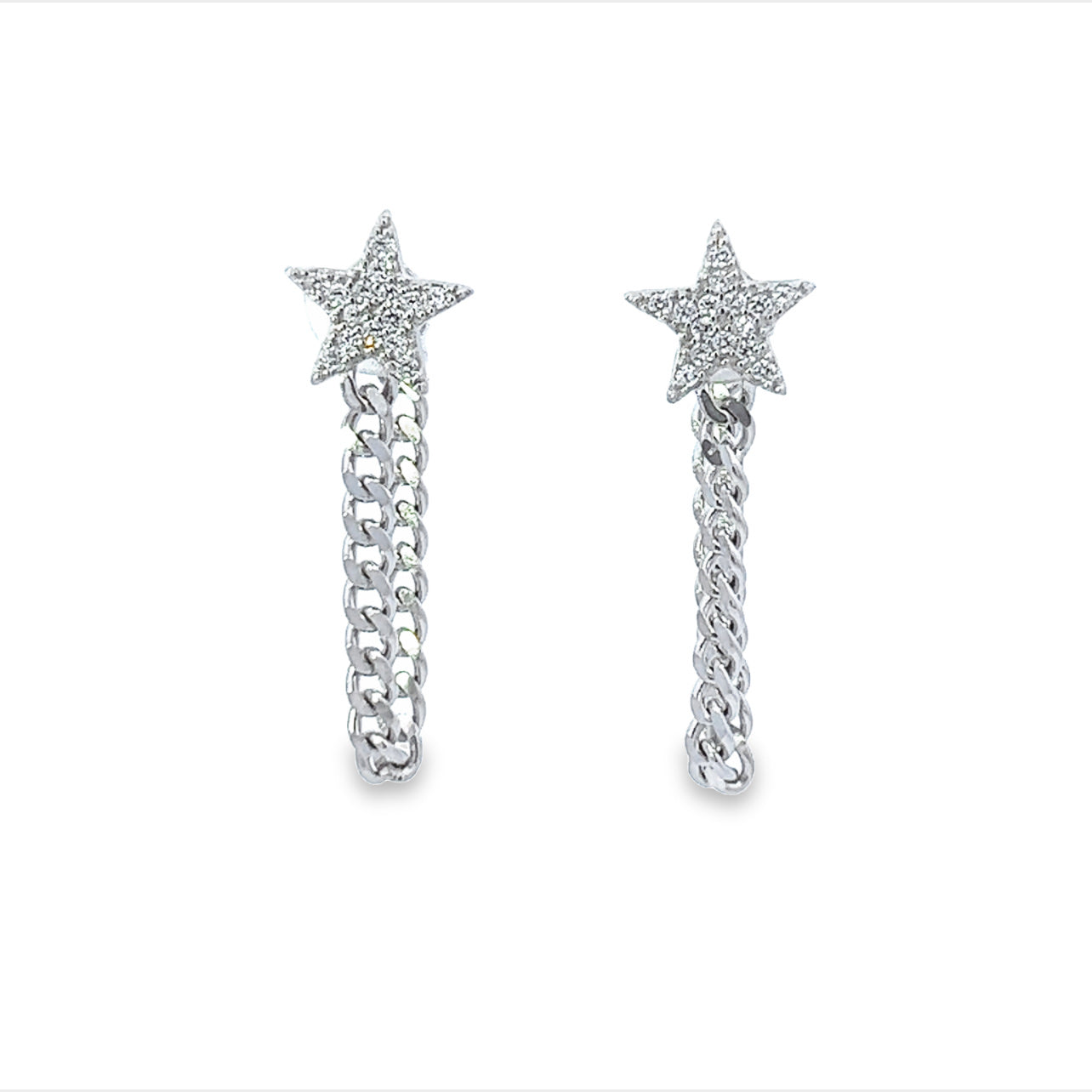 Cuban Star Chain Earring