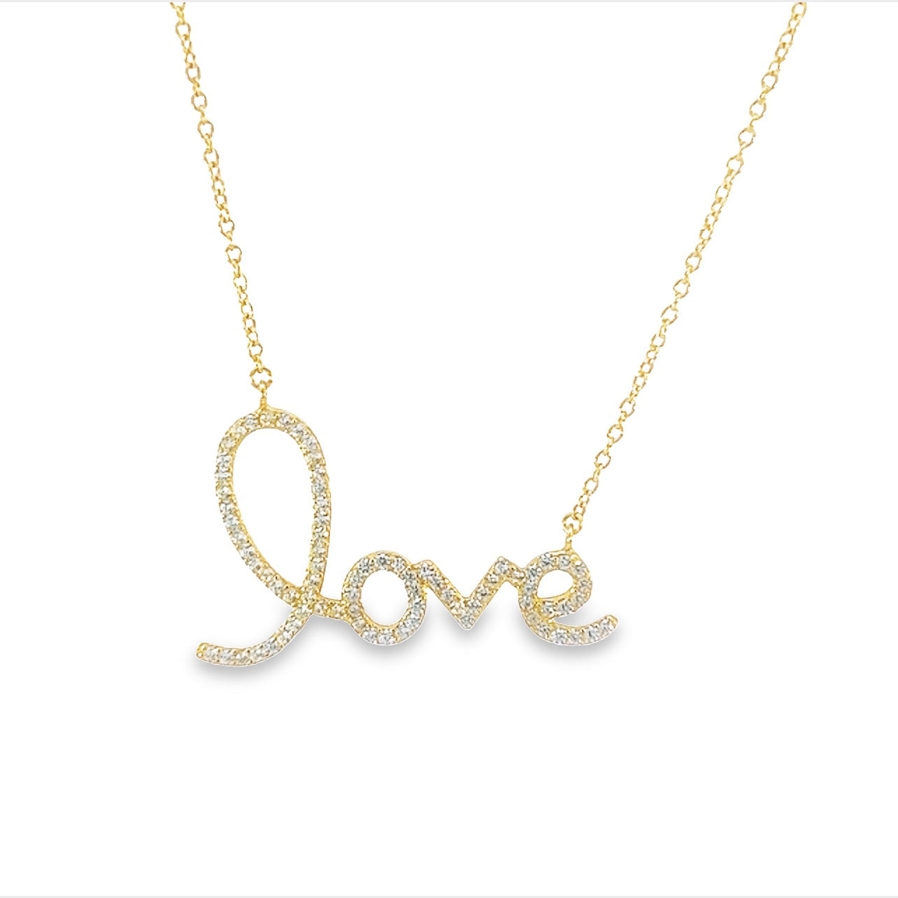 Love Script Necklace