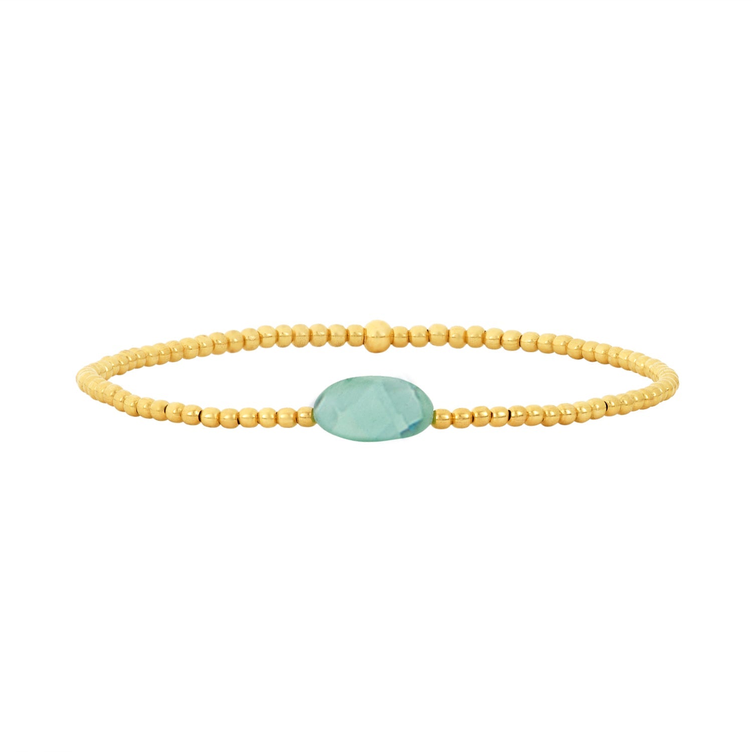 2MM Signature Bracelet with Aventurine Stone