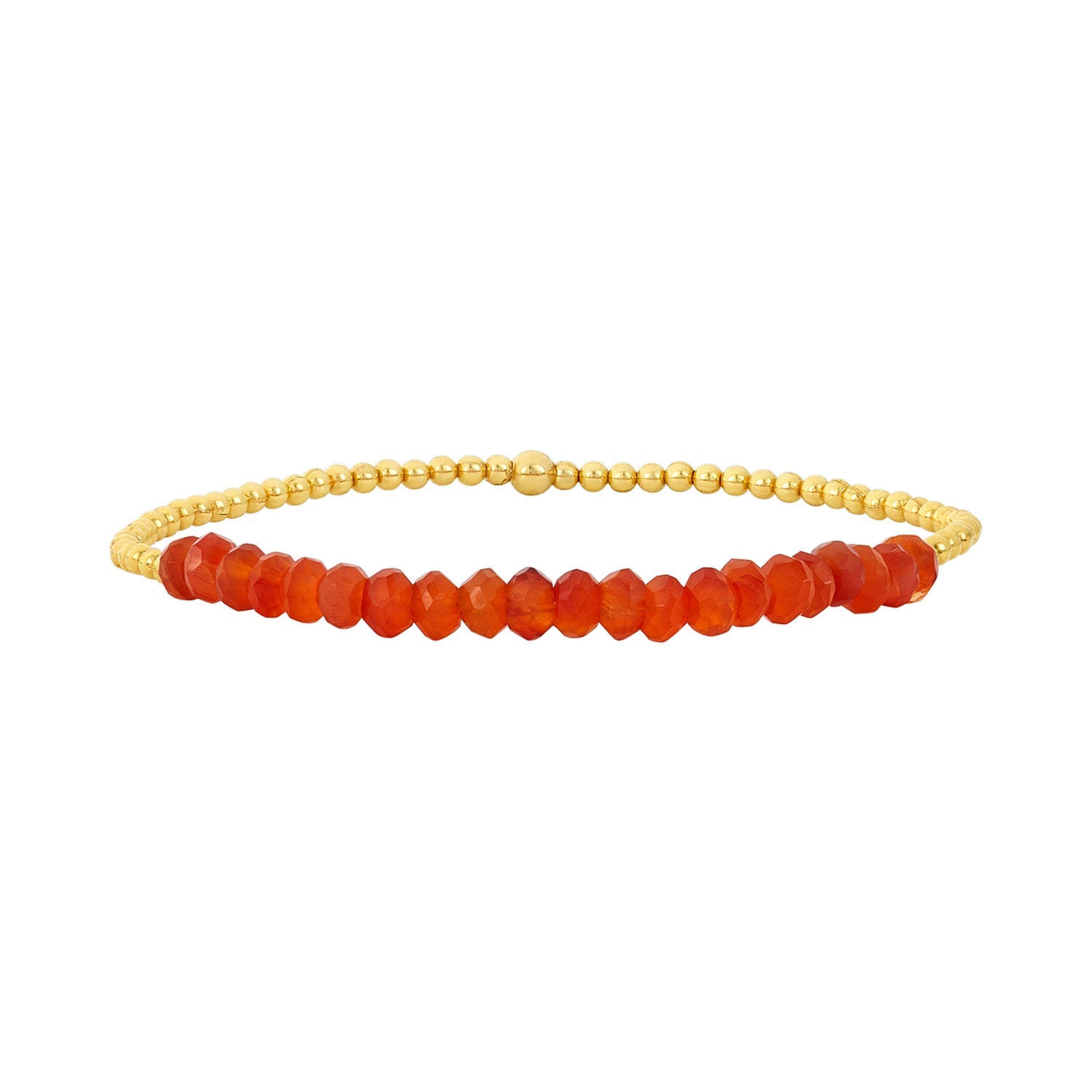 2MM Signature Bracelet with Carnelian