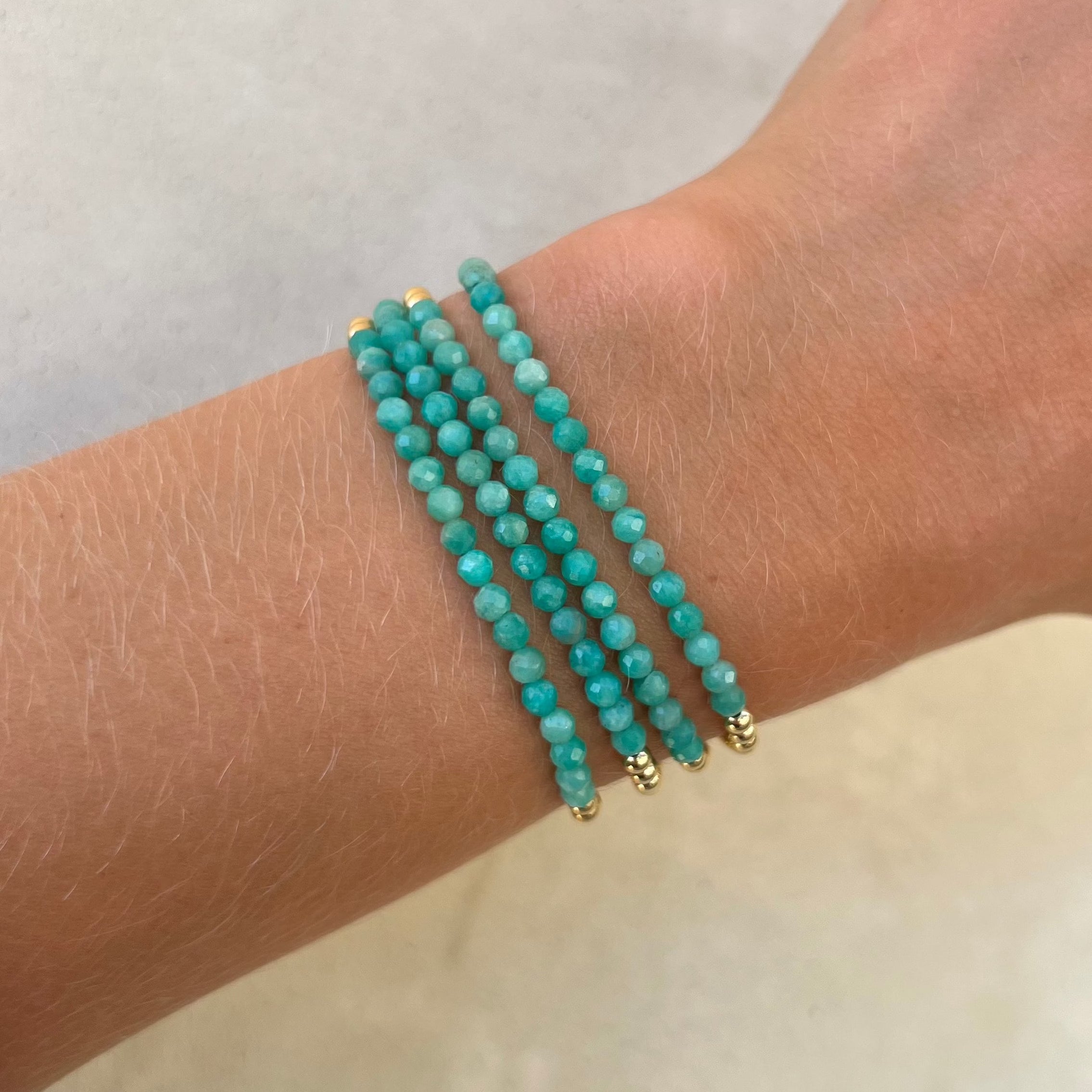 3MM Signature Bracelet with Amazonite