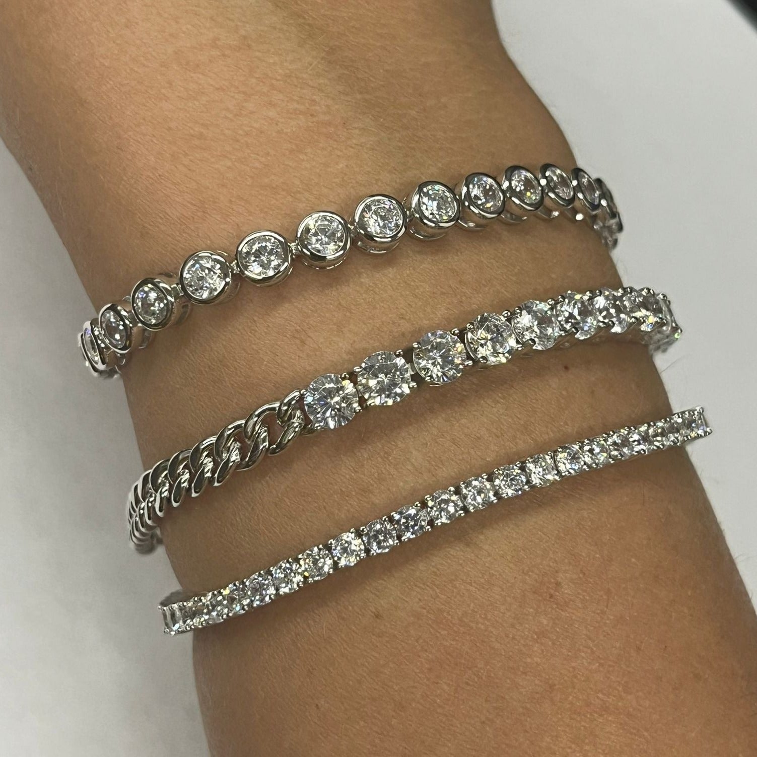 7 Carat Modern Tennis Bracelet