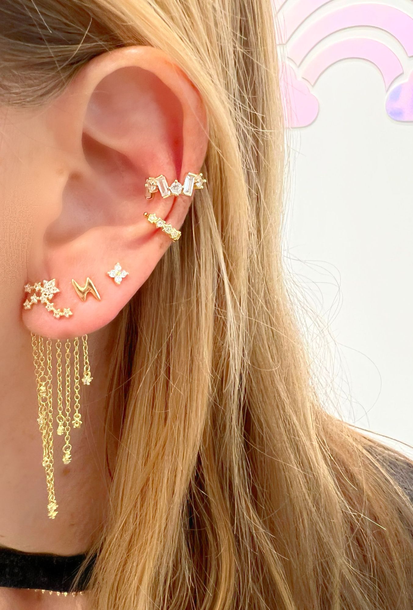 Raining Stars Drop Earrings