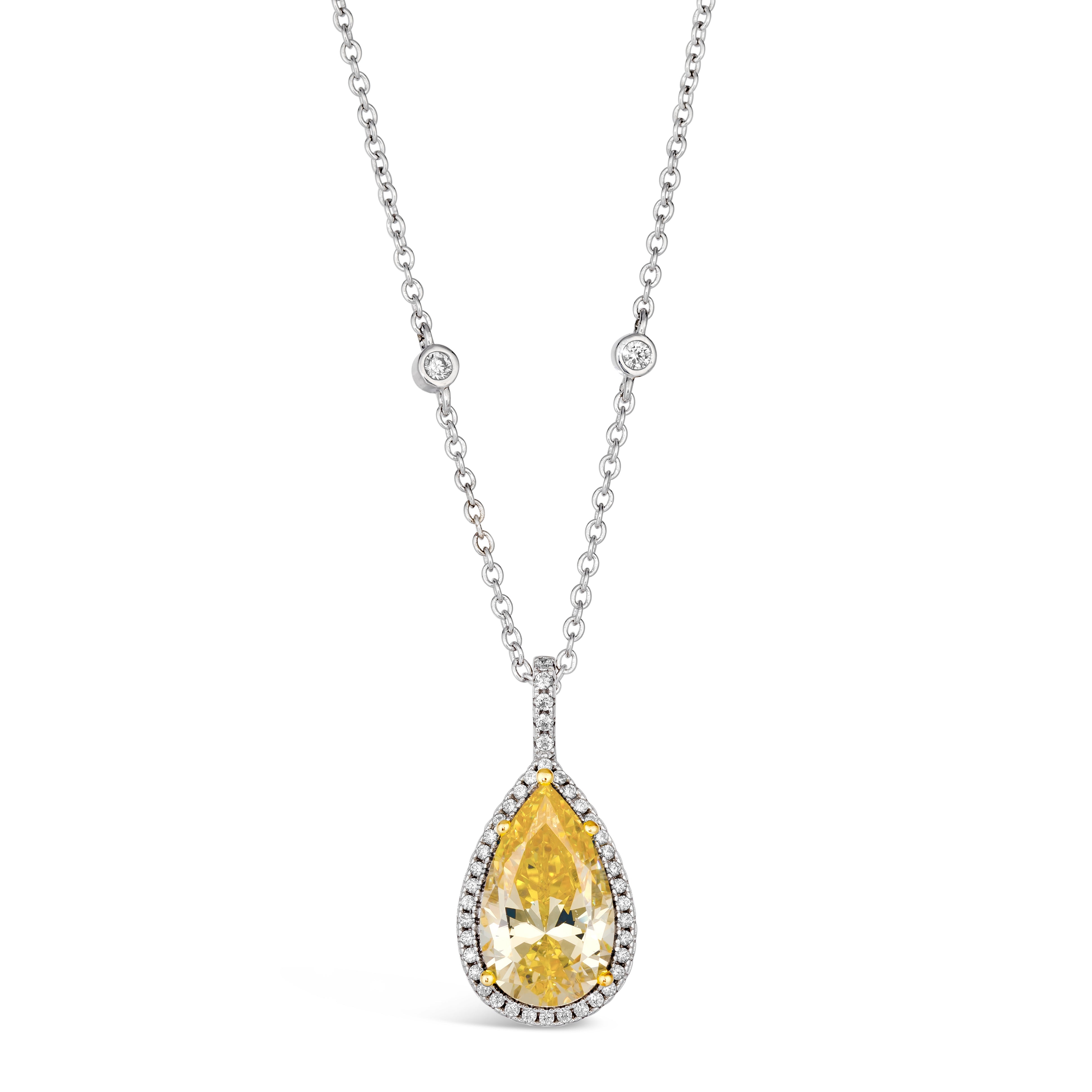 Ciao Bella  5 Carat Canary Necklace