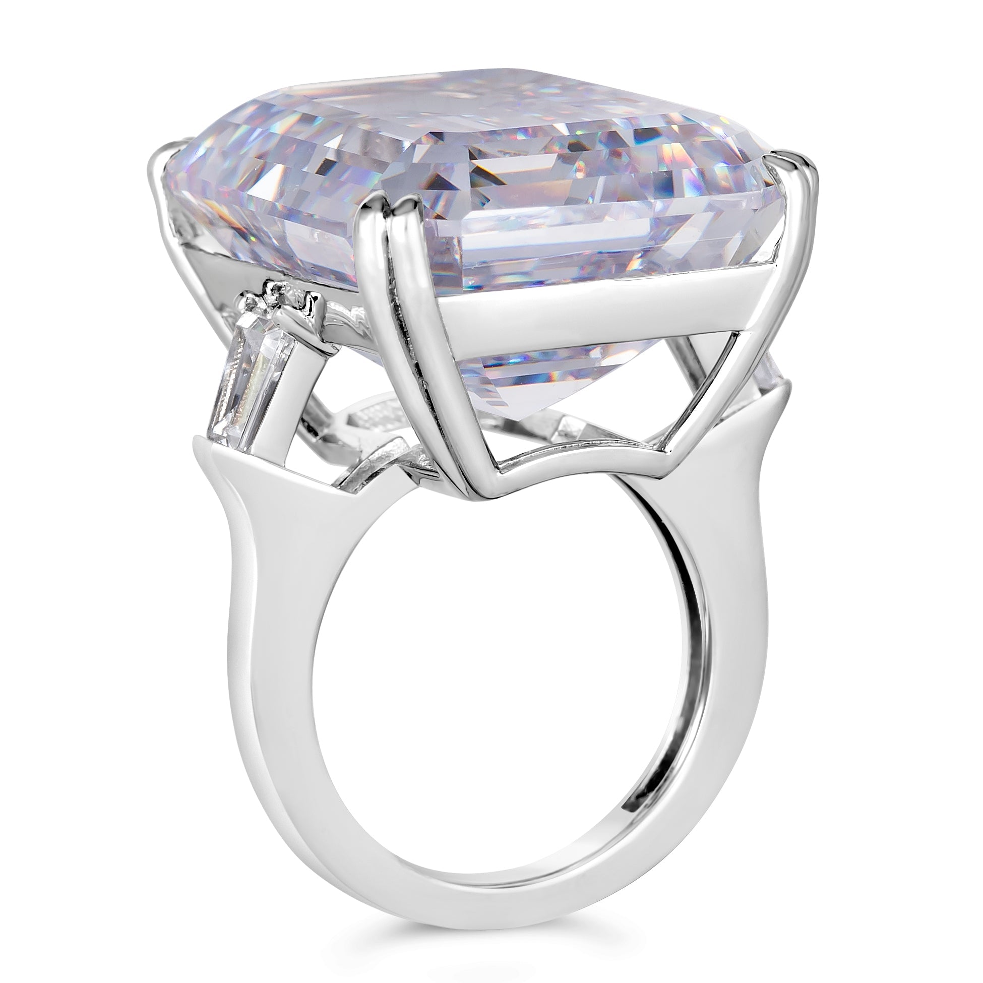 Giant Diamond Crystalline Ring