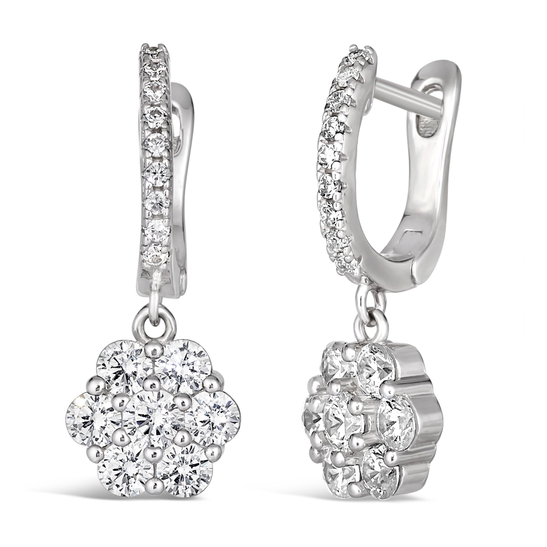 Petite Fleur Diamond Crystalline Dangles