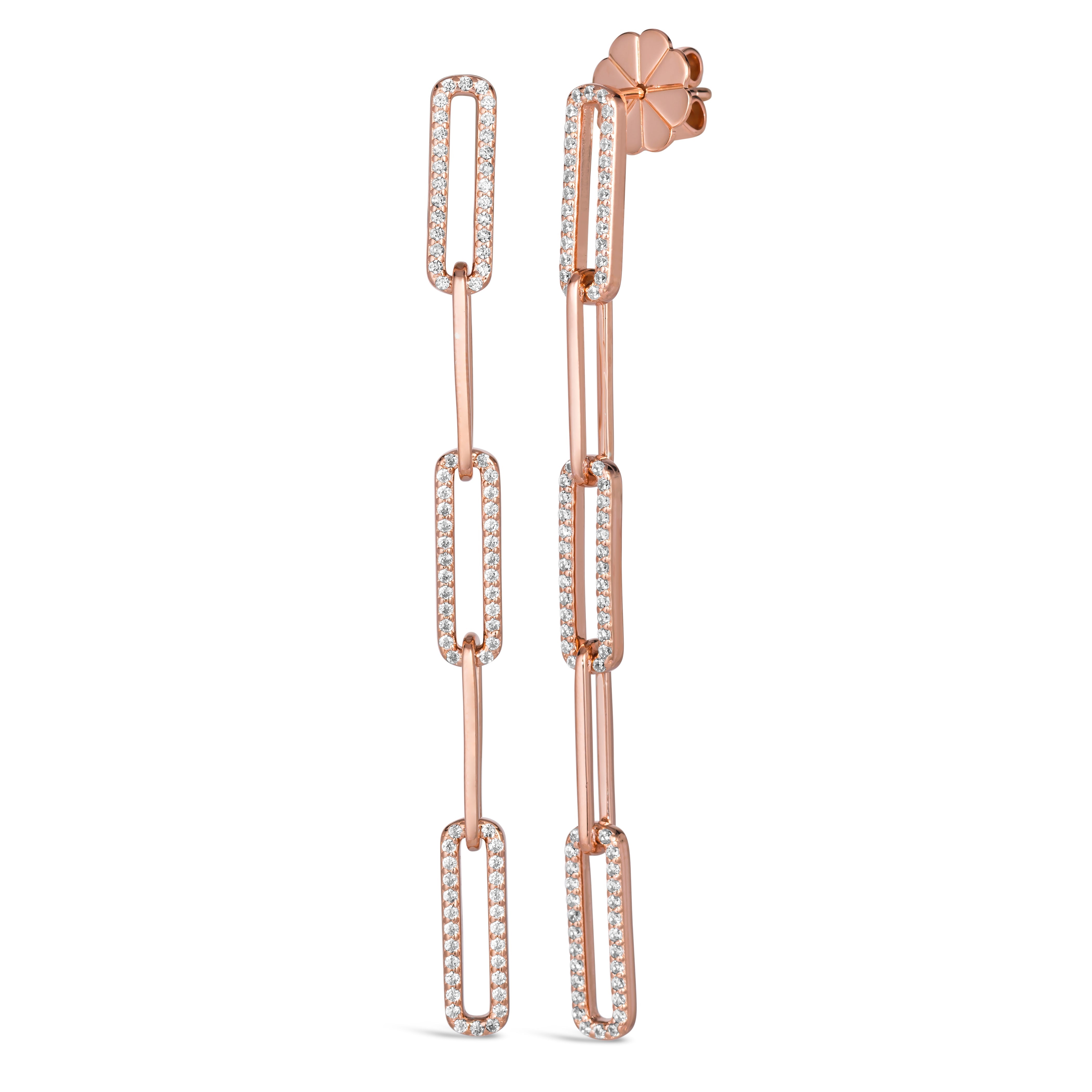 Olivia 68 Paperclip E 5 LINK Earring