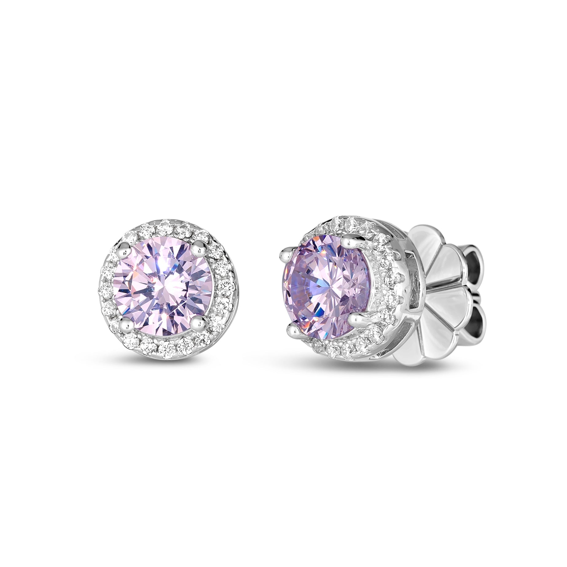 Hello, Halo 2 Carat Diamond Crystalline Studs