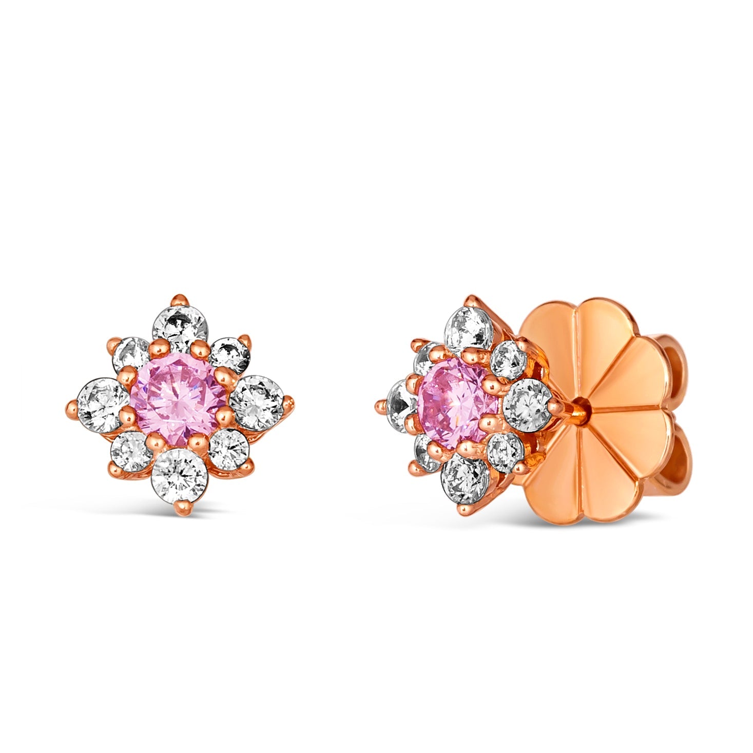 Mini Daisy Diamond Crystalline Studs