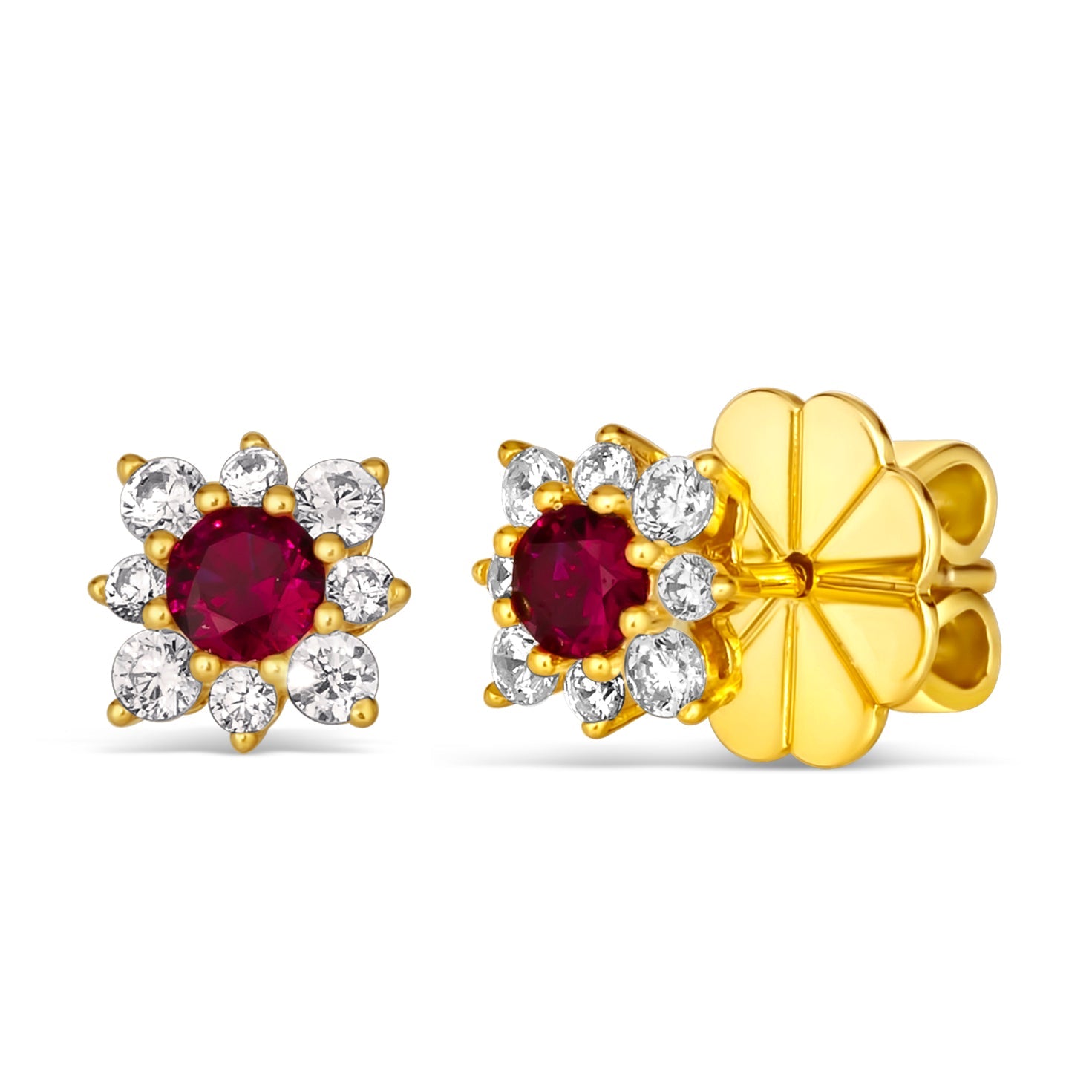 Mini Daisy Diamond Crystalline Studs