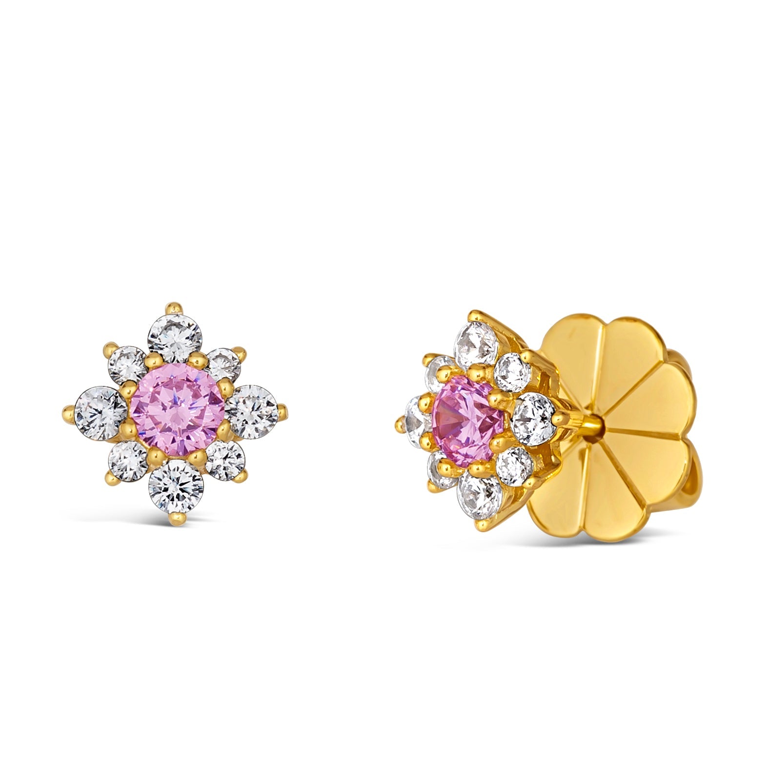 Mini Daisy Diamond Crystalline Studs