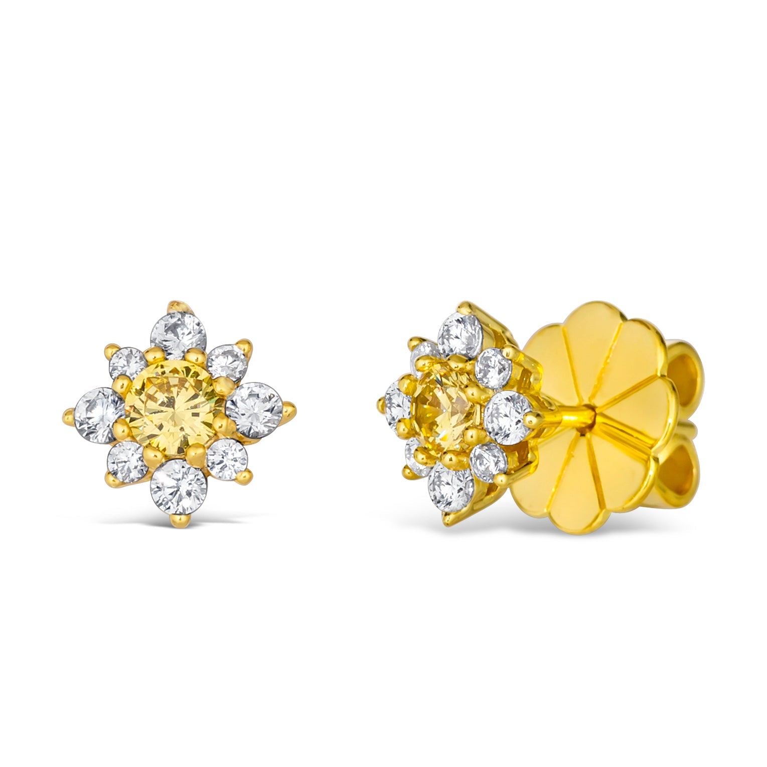 Mini Daisy Diamond Crystalline Studs