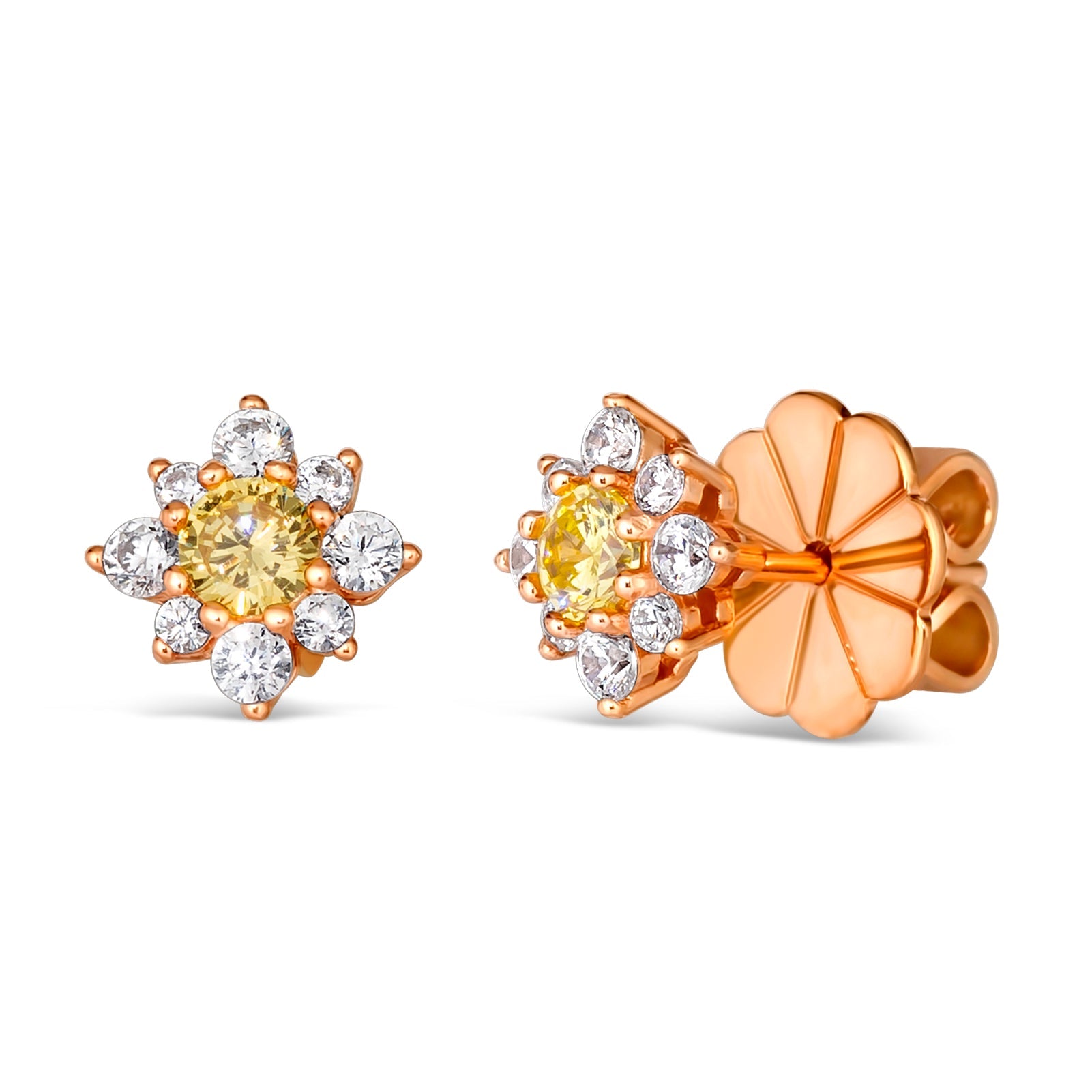 Mini Daisy Diamond Crystalline Studs