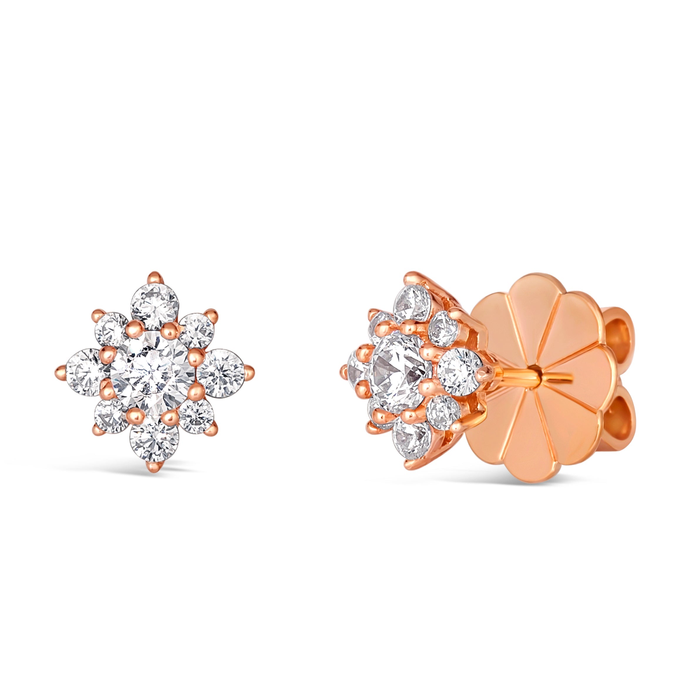 Mini Daisy Diamond Crystalline Studs