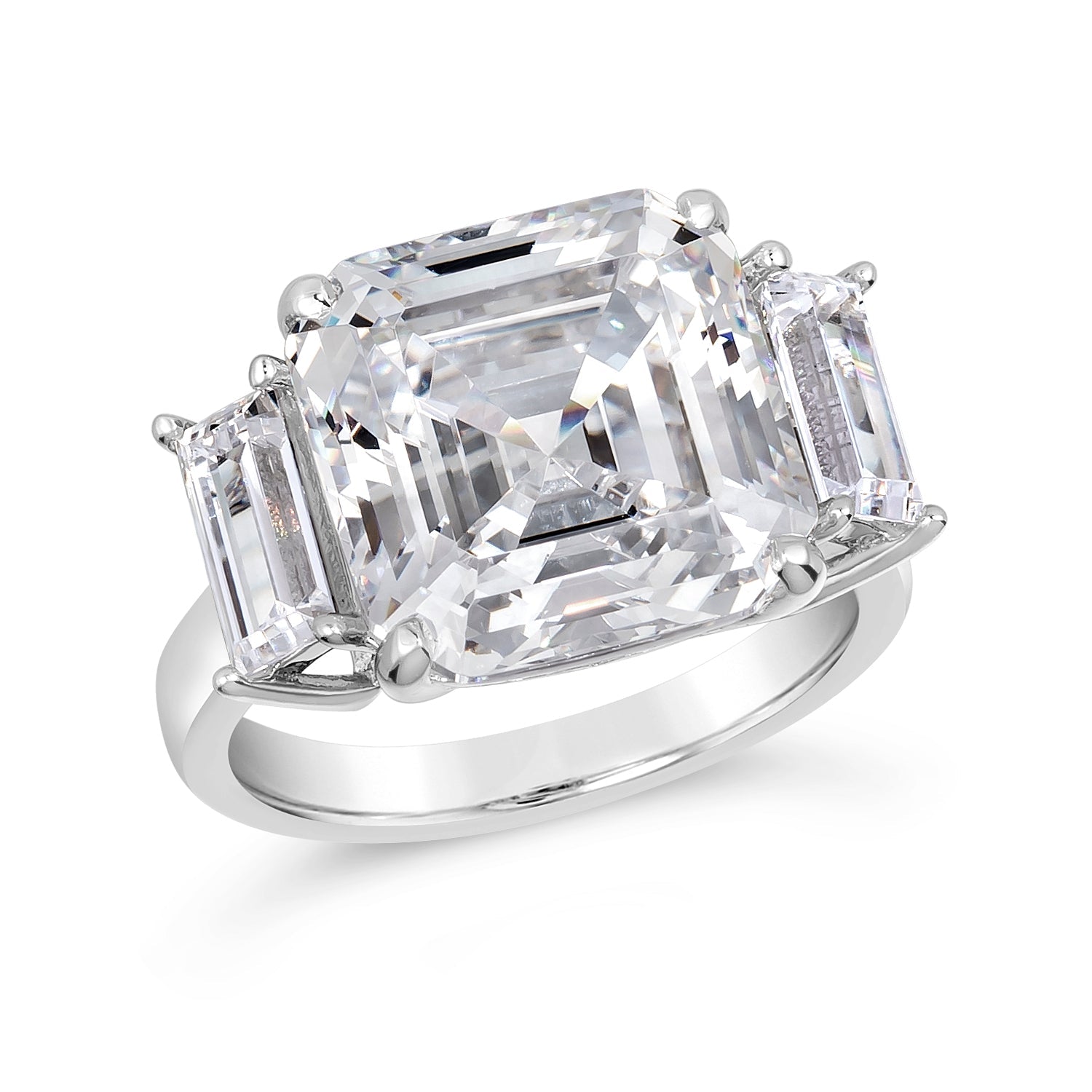 Ocean Drive 8 Carat Asscher Cut Ring