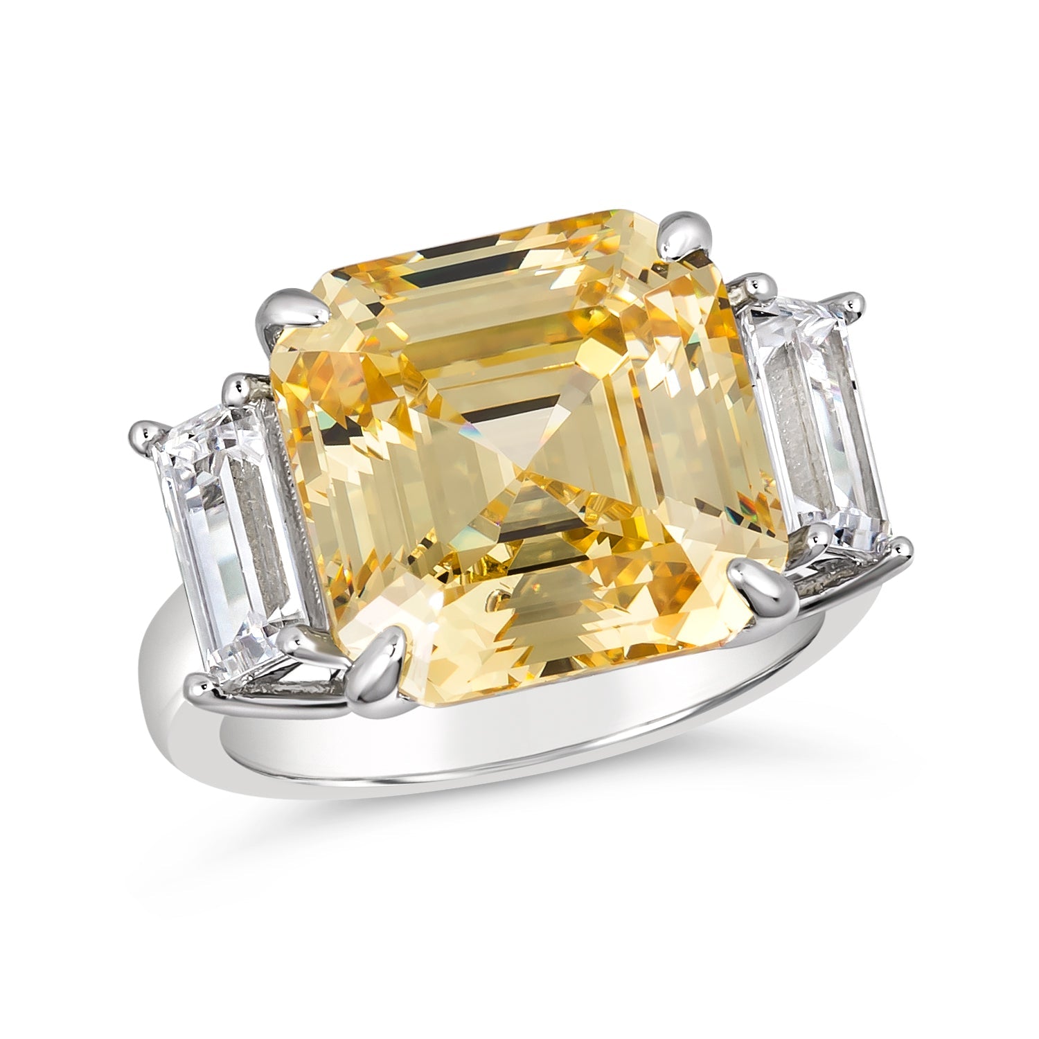 Ocean Drive 8 Carat Asscher Cut Ring