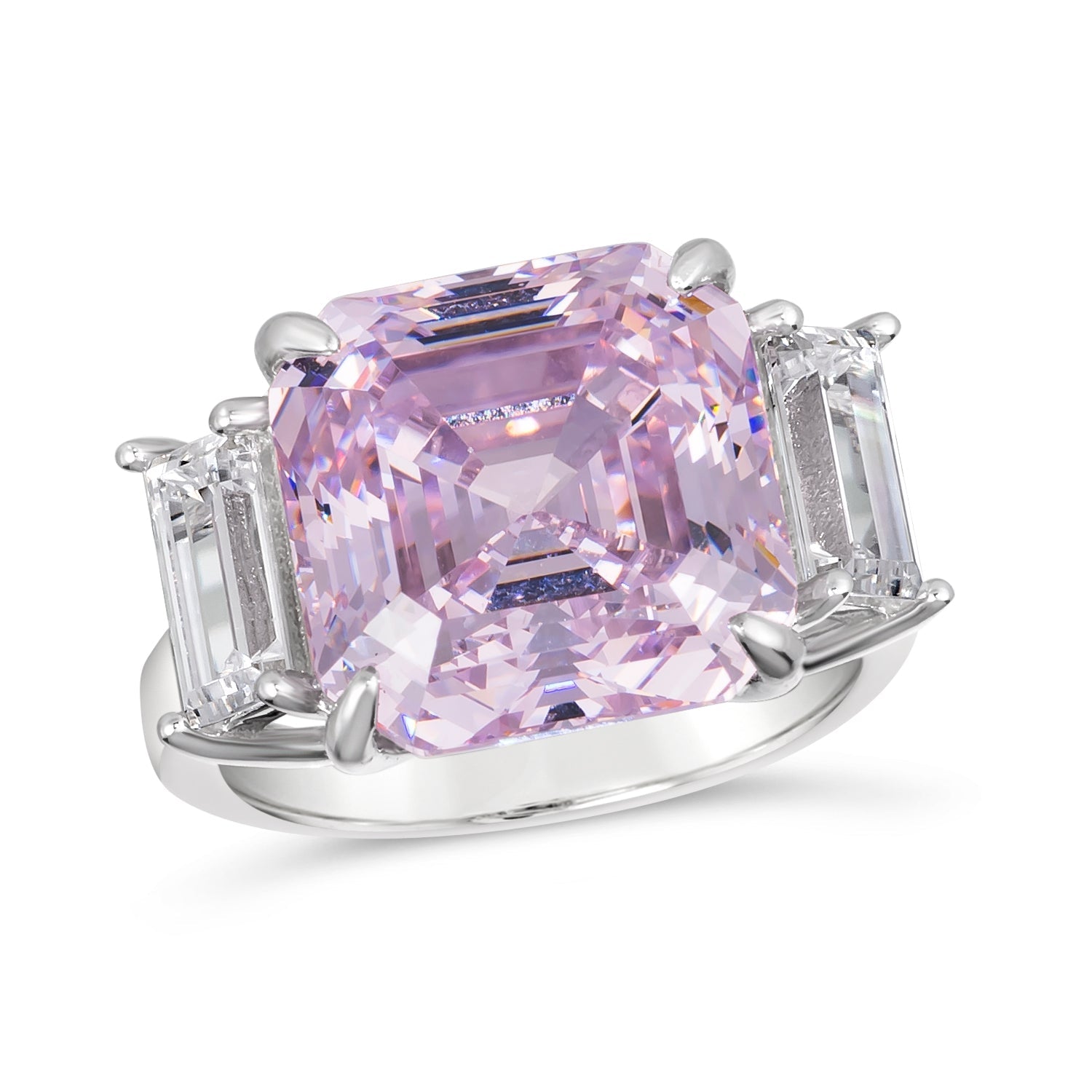 Ocean Drive 8 Carat Asscher Cut Ring