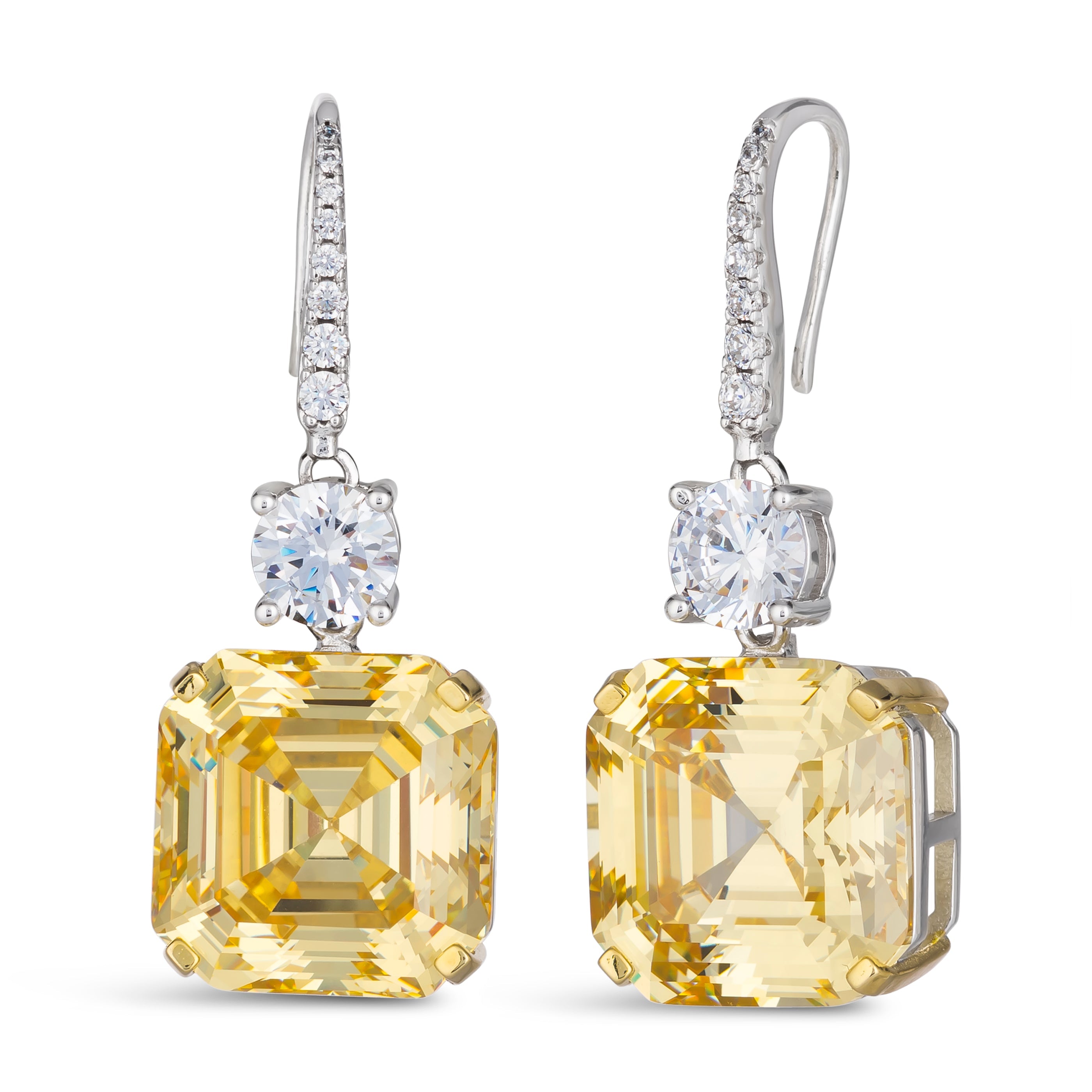 Soleil D'or Canary Yellow Drop Earrings