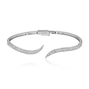 CURVED PAVE CLAW BANGLE