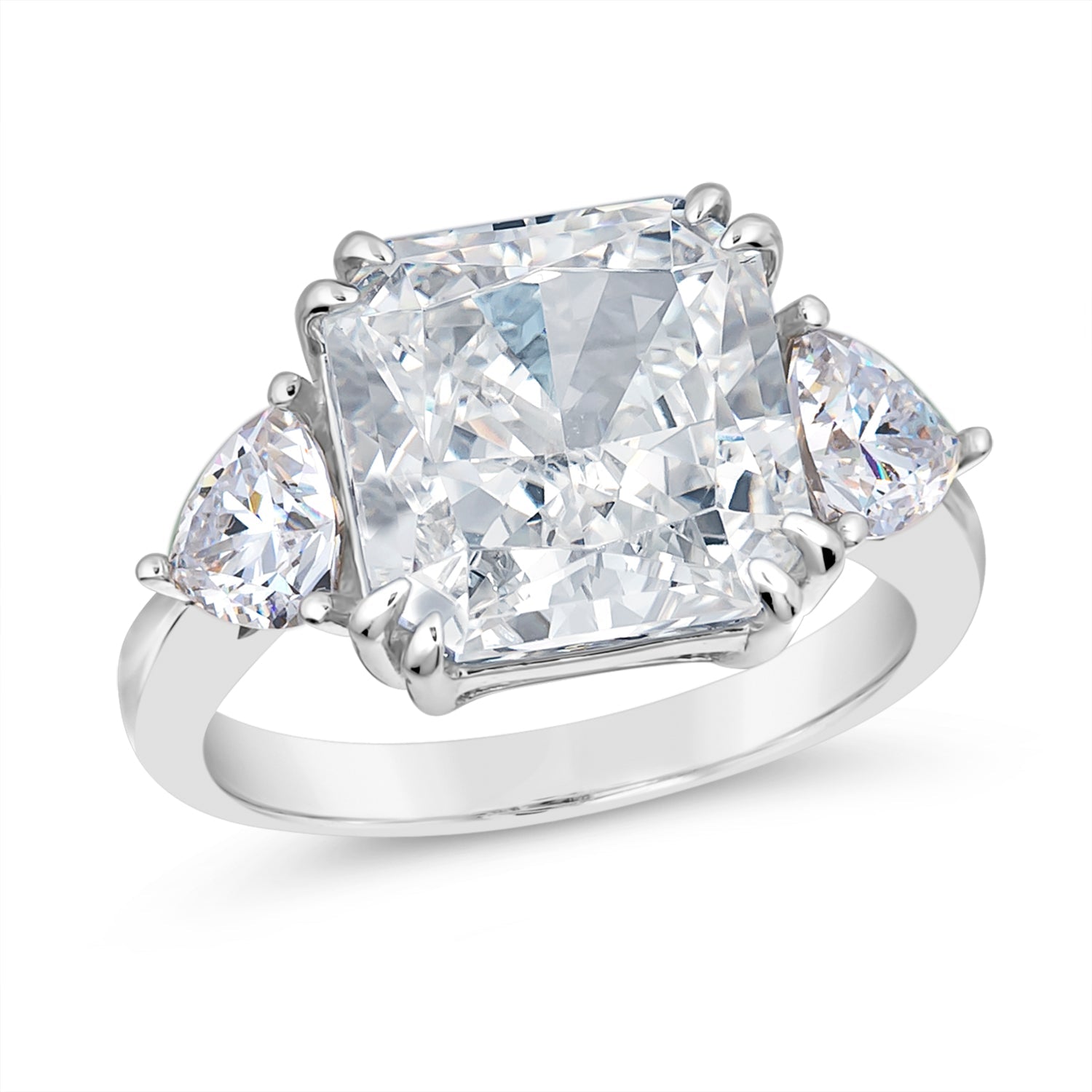 Allura 3 Stone Diamond Crystalline Ring