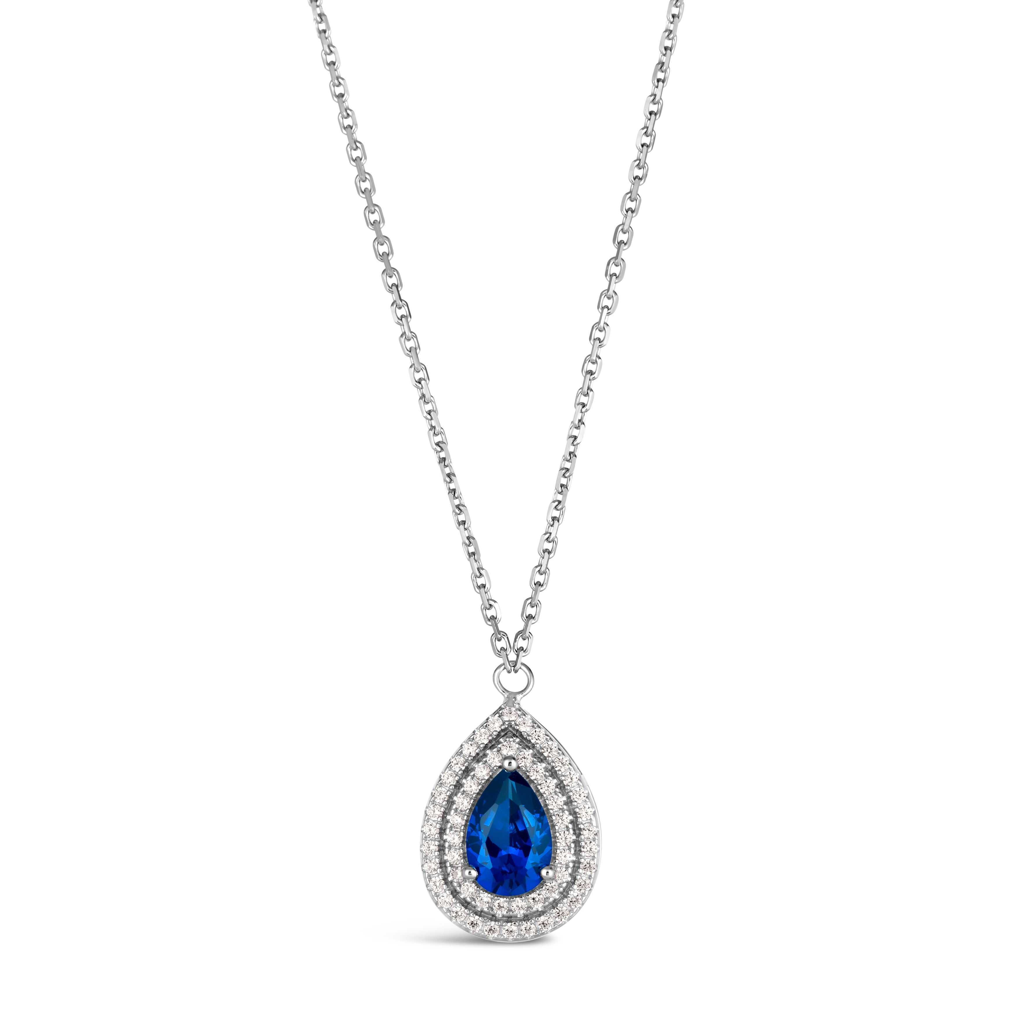 Park Ave Blue Sapphire Necklace