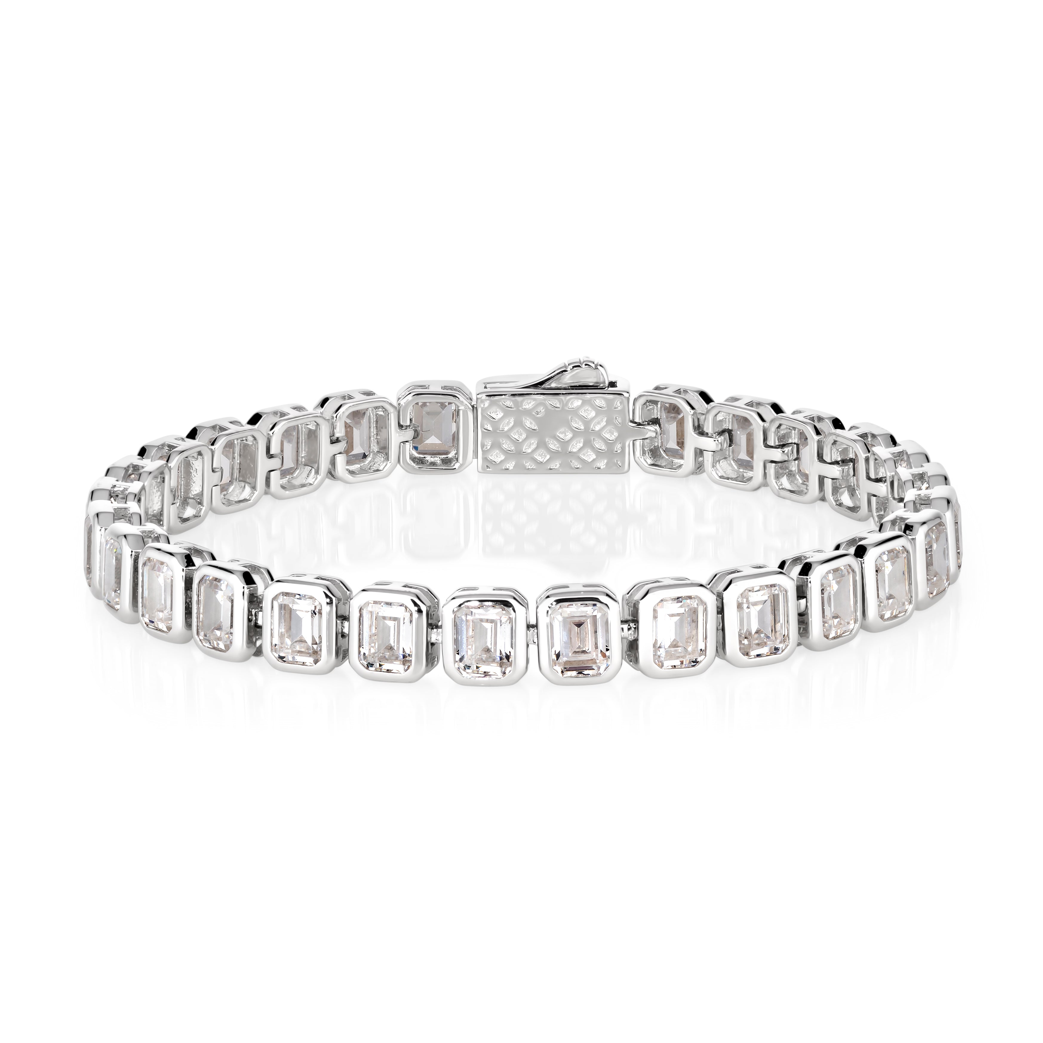 Classique Emerald Cut 12 Carat Bracelet