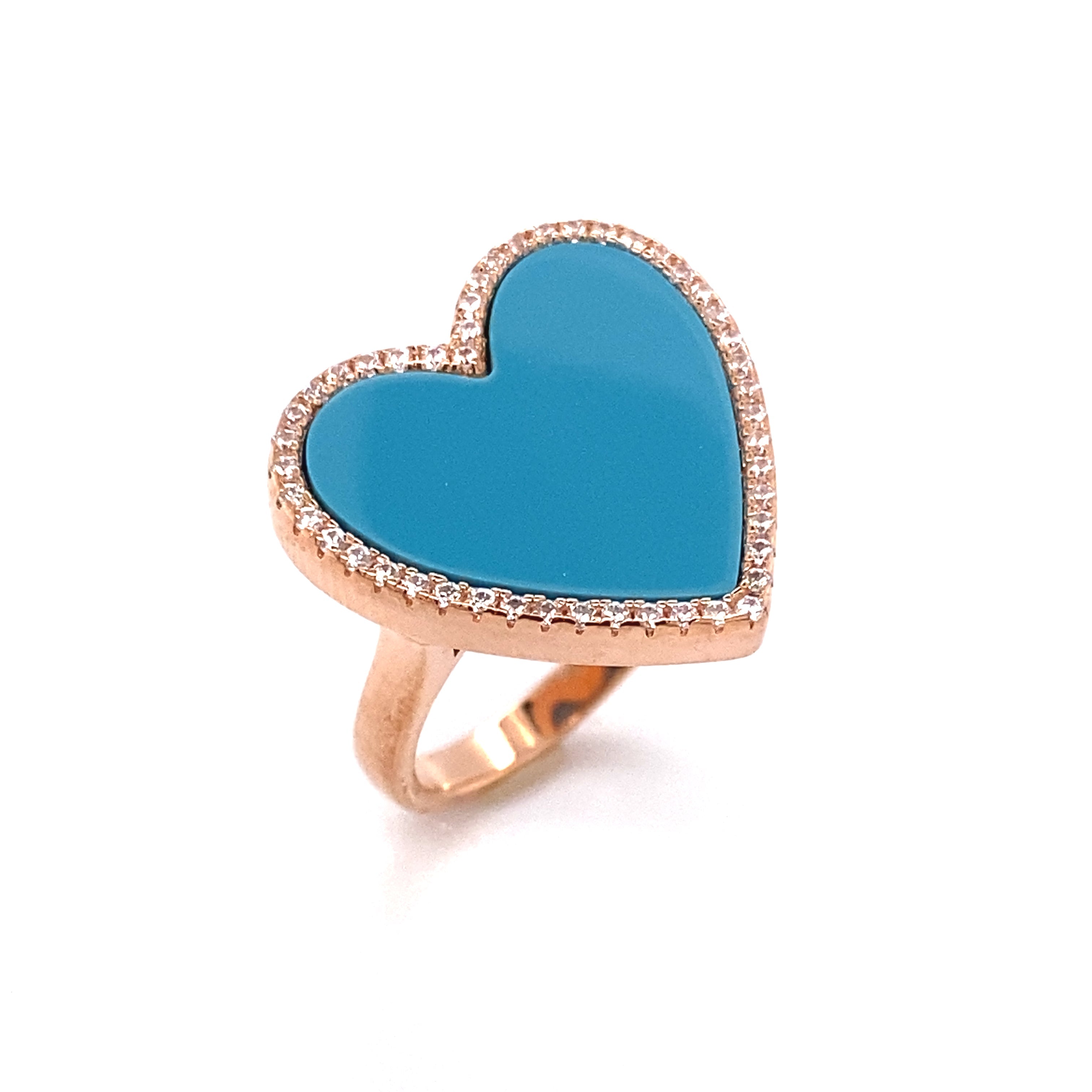 House of Cards 05 Blue Turquoise Ring