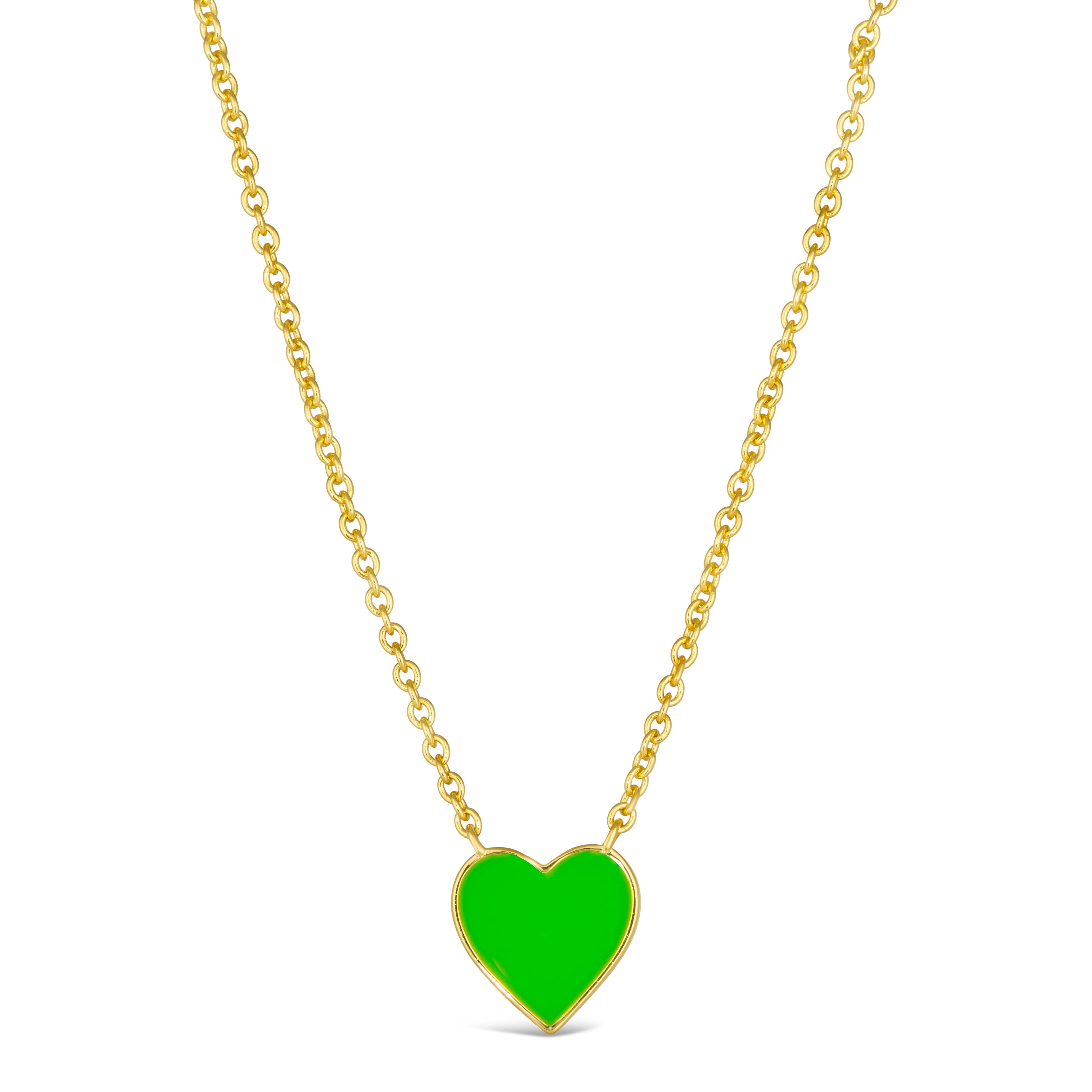 House of Cards 10 Enamel Heart Necklace