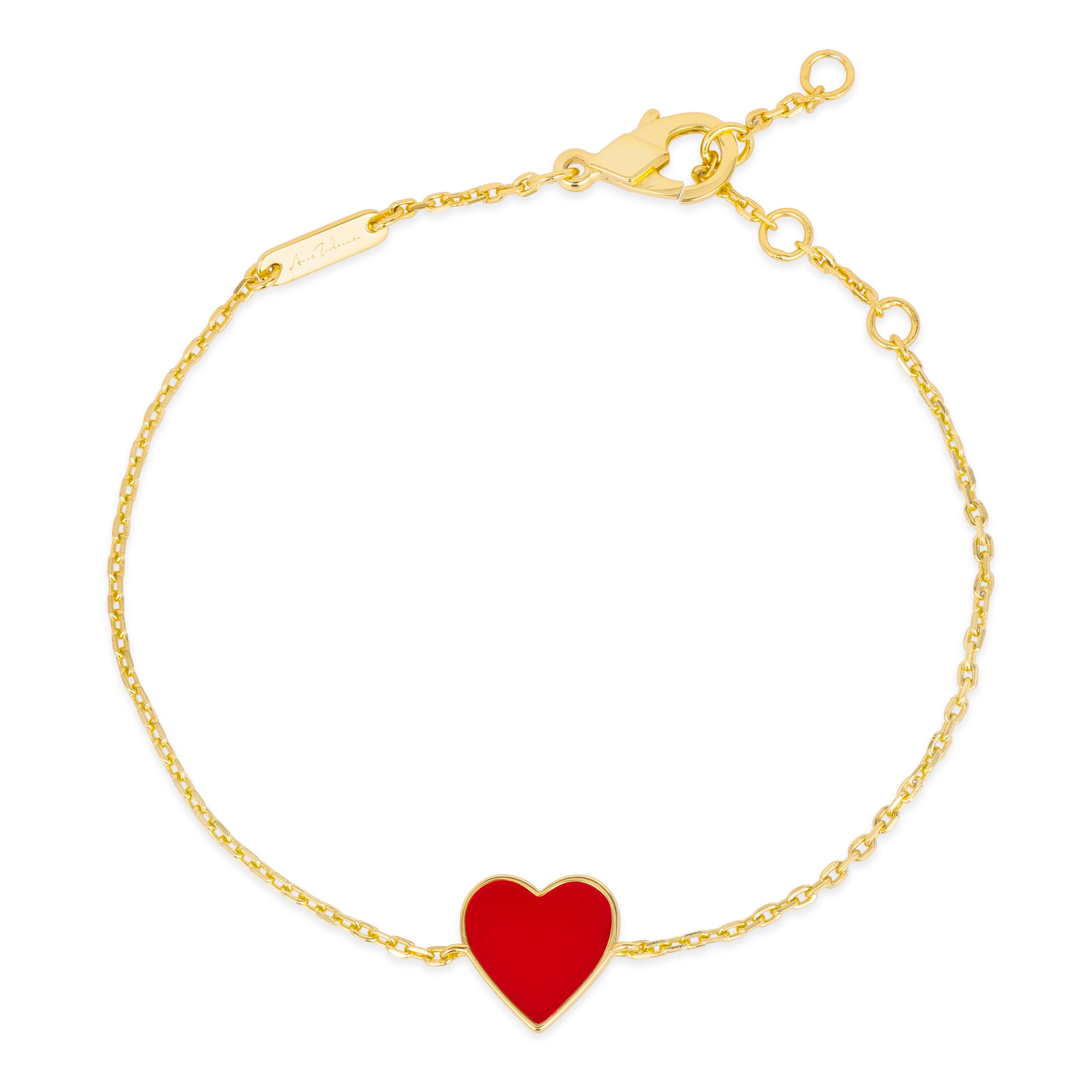 House of Cards 11 Enamel Heart Bracelet