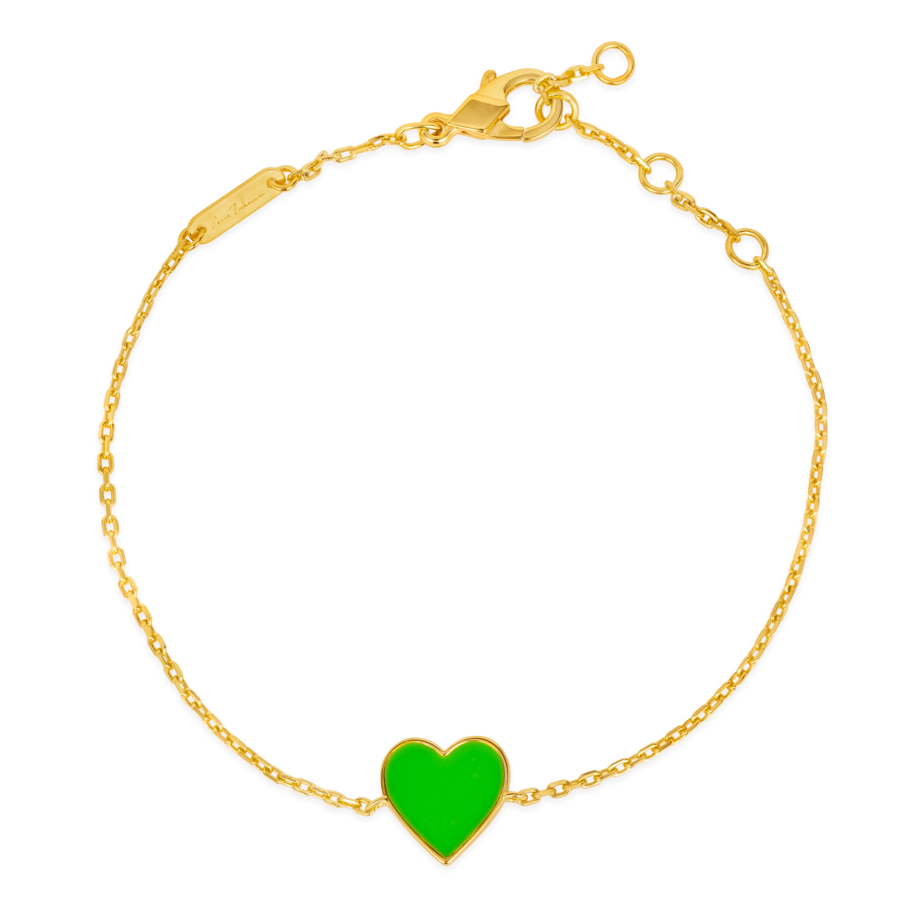 House of Cards 11 Enamel Heart Bracelet