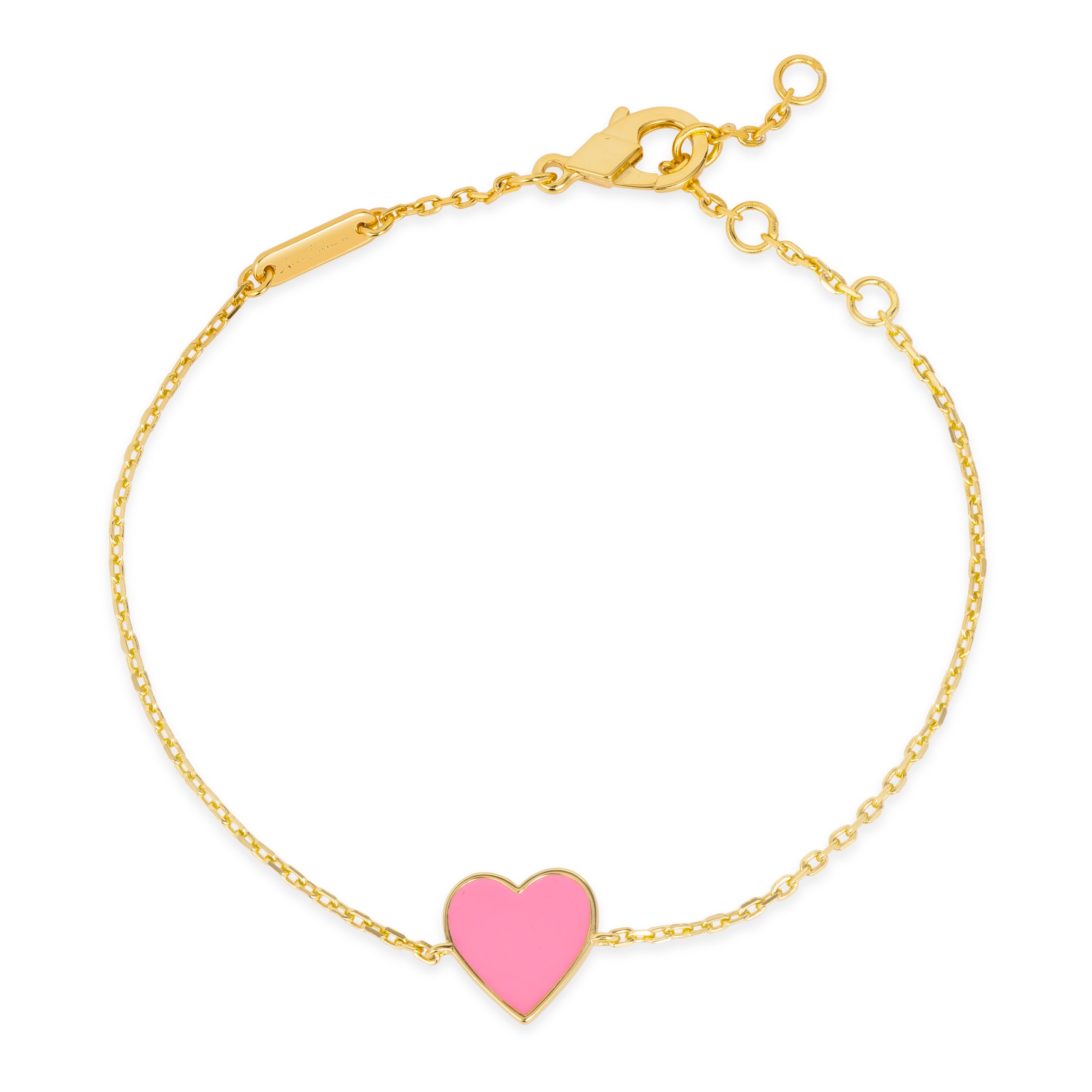 House of Cards 11 Enamel Heart Bracelet