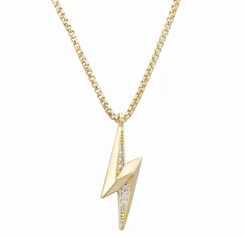 Strike Pave Long Necklace