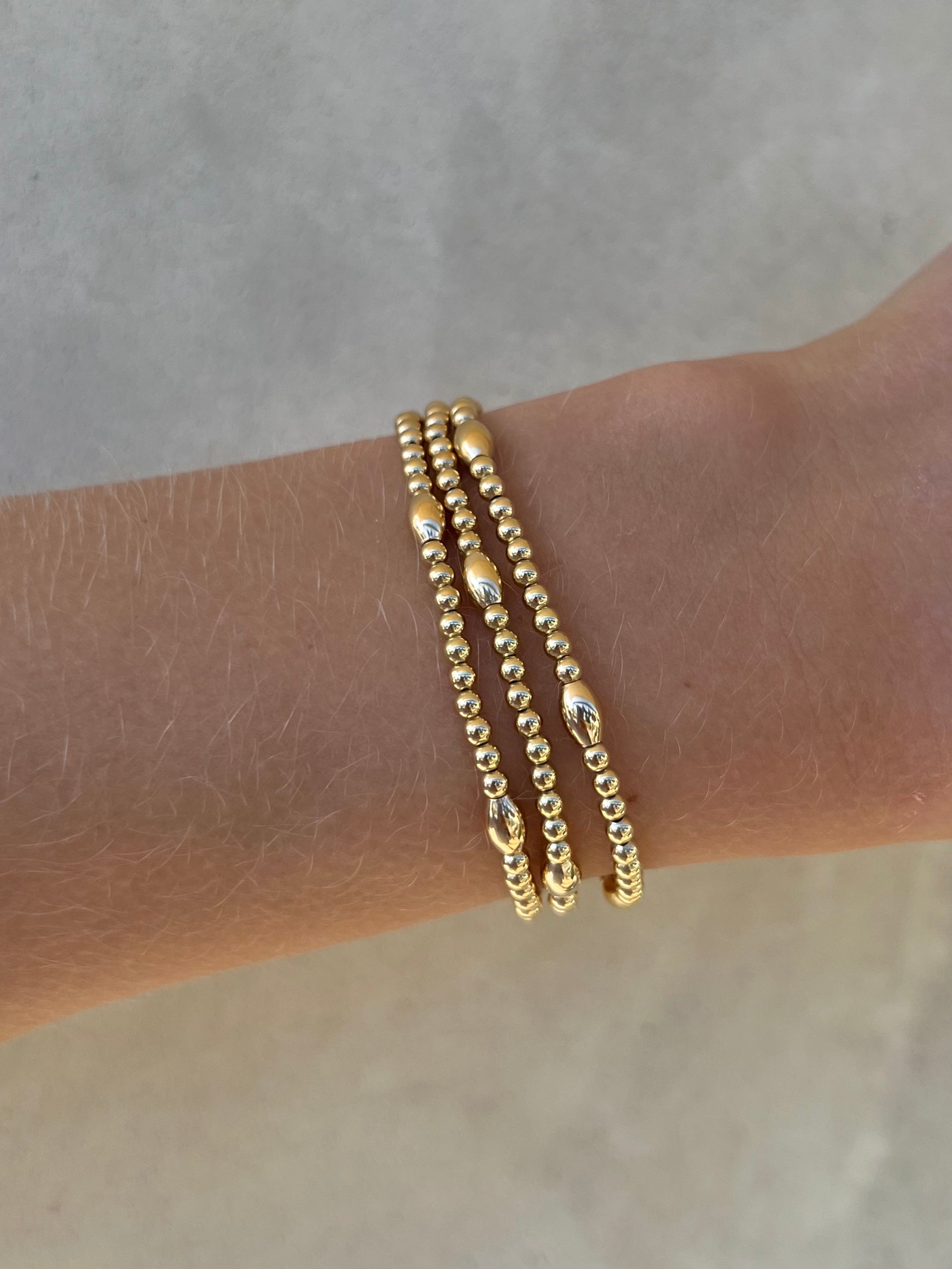 3MM Signature Bracelet with Orzo Pattern