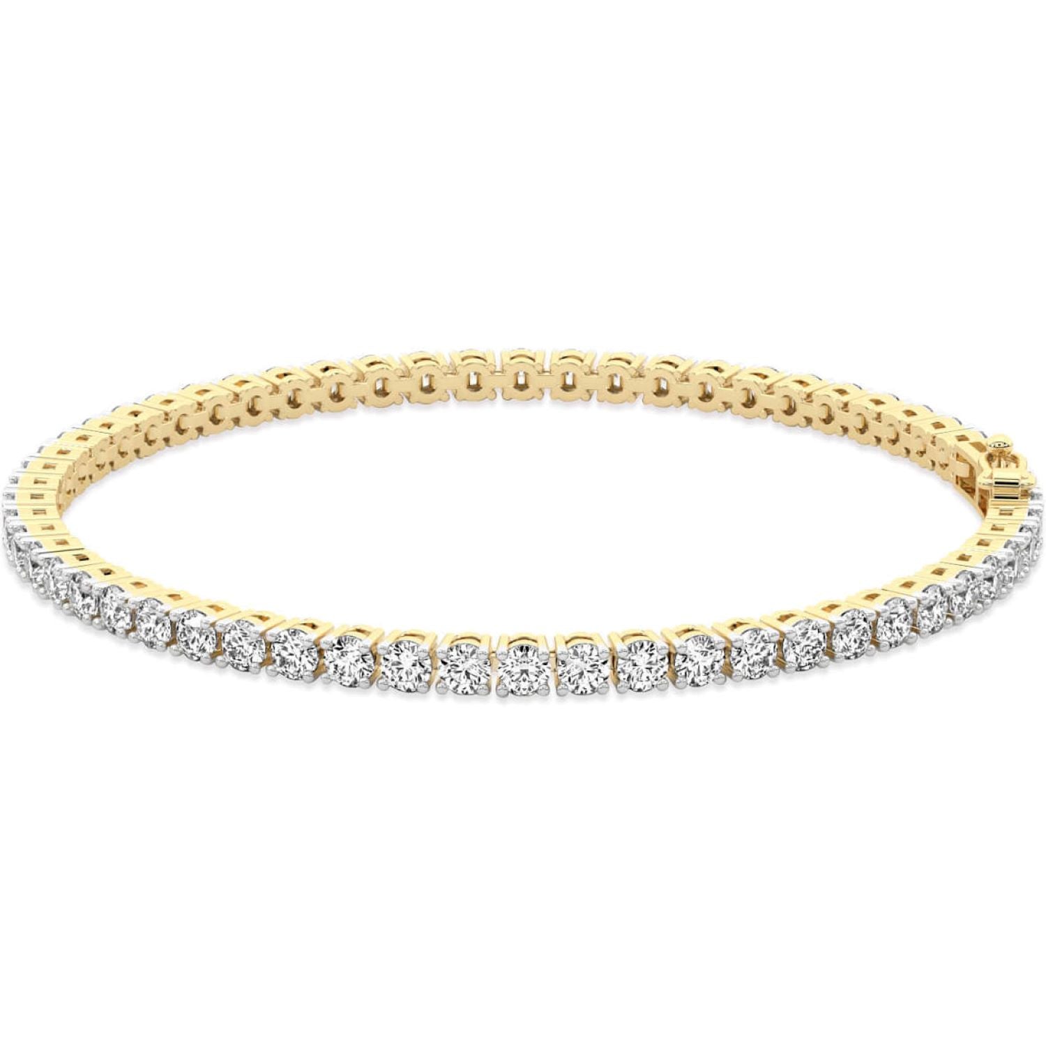 3 Carat Straight Line Tennis Bracelet