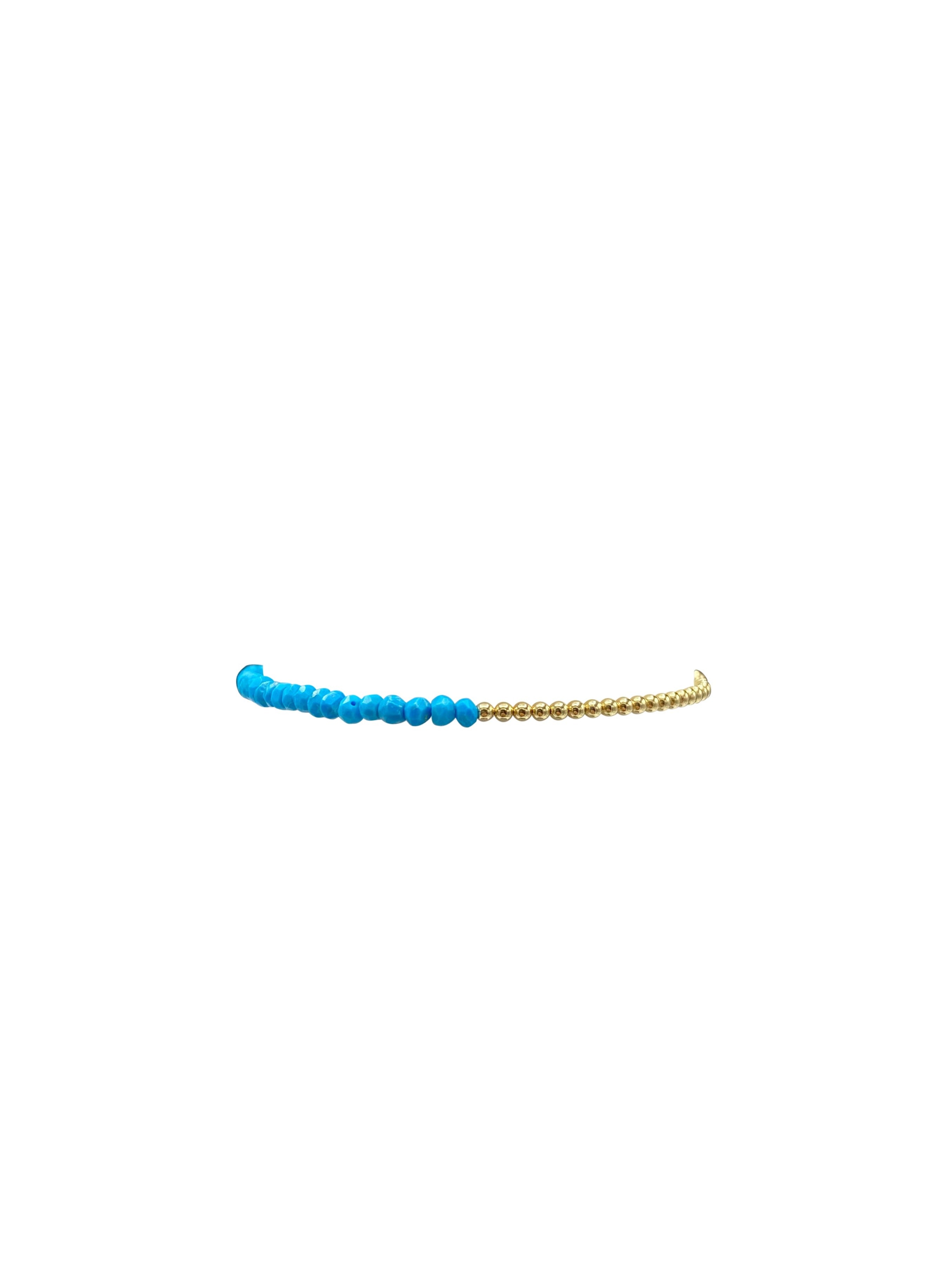 2MM Signature Bracelet with Classic Turquoise