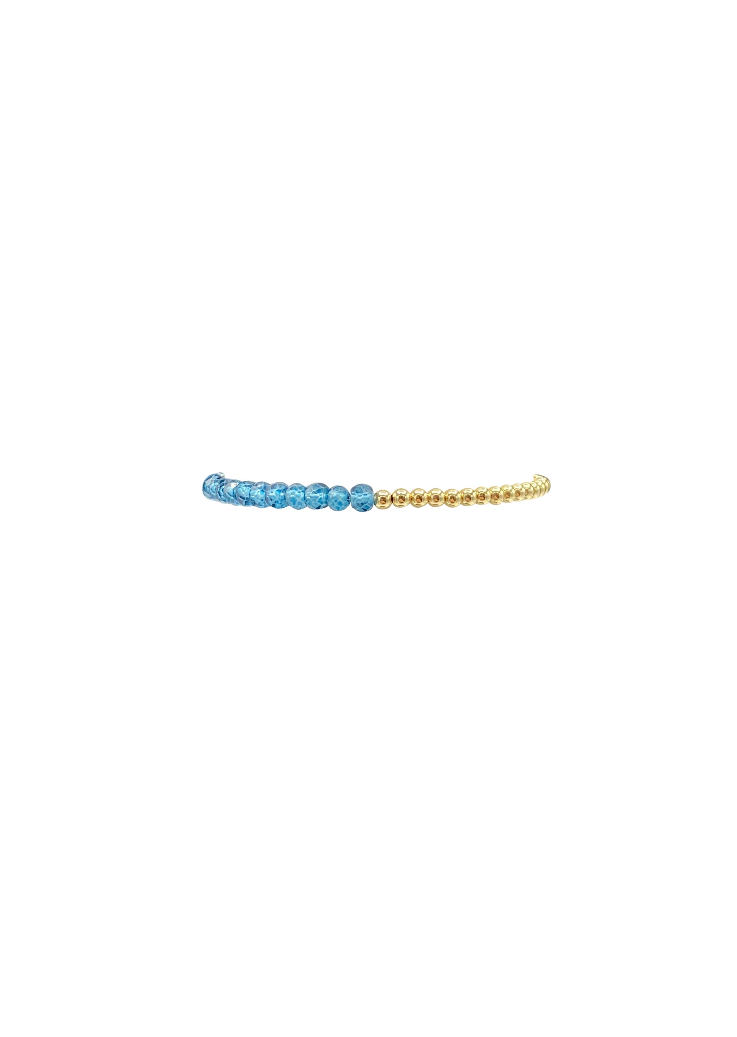 3MM Signature Bracelet with London Blue Topaz