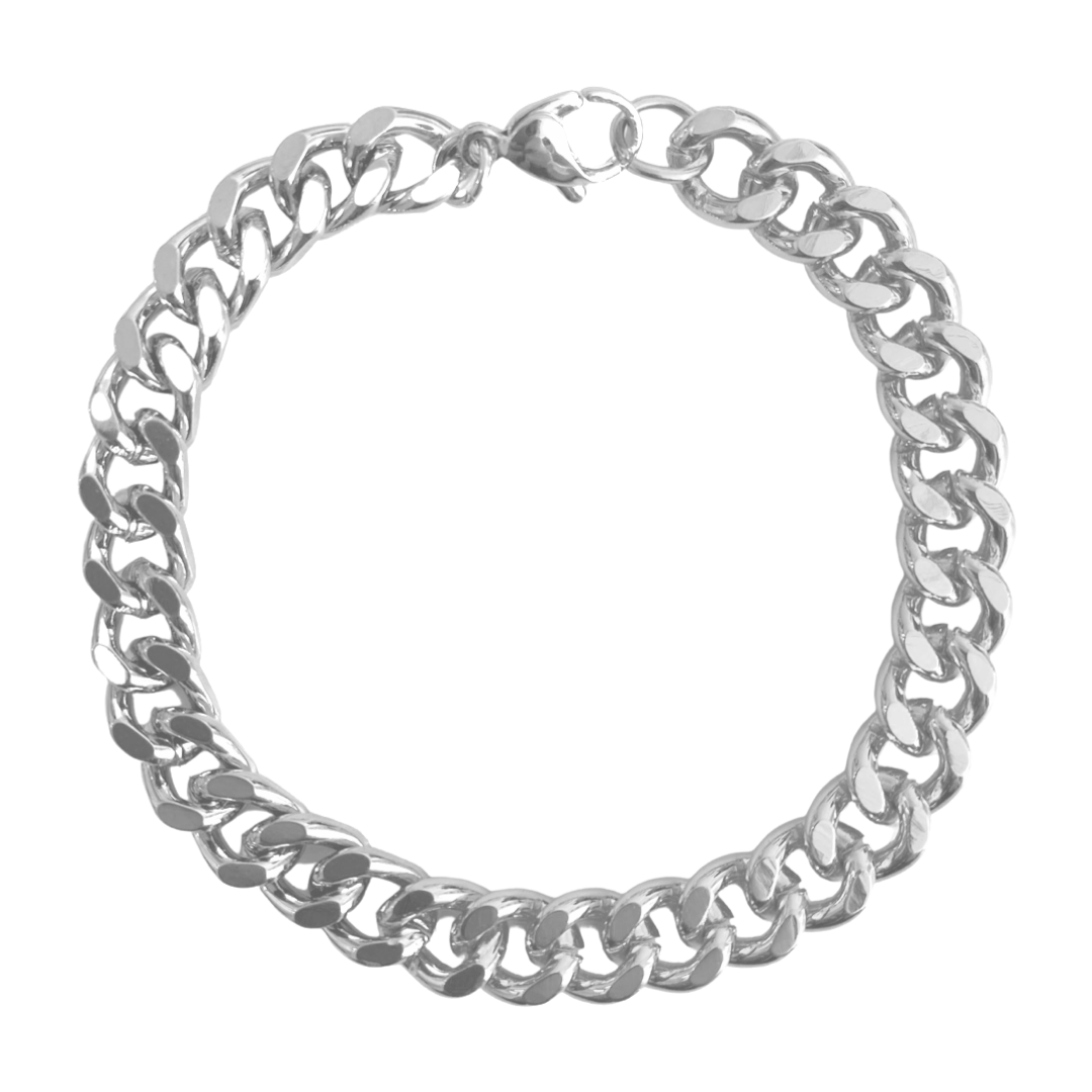 Solid Cuban Chain Bracelet