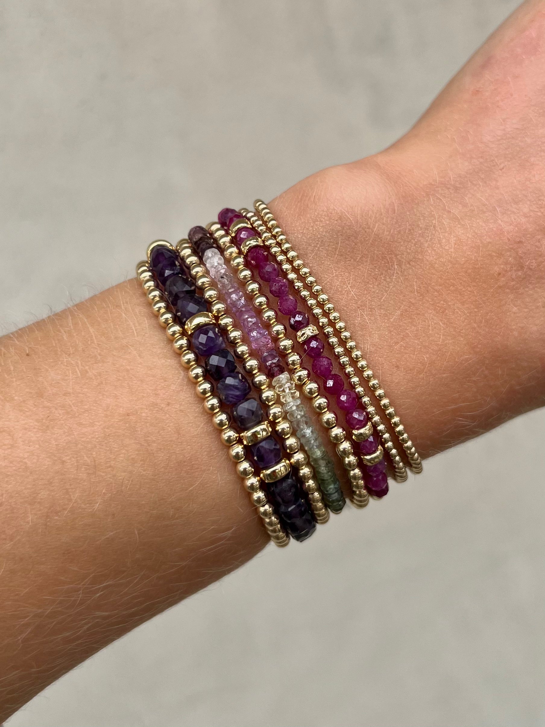 2MM Signature Bracelet With Vino Ombré