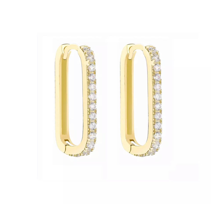 Rectangle Diamond Hoops