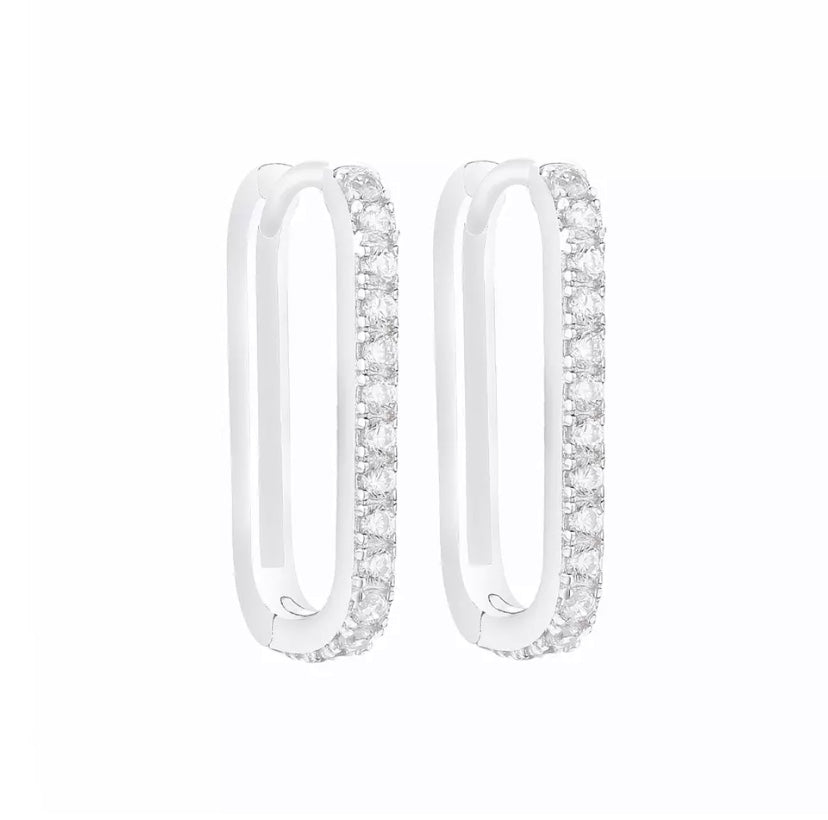 Rectangle Diamond Hoops