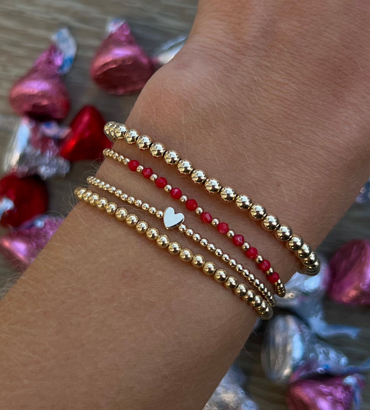 2MM Signature Bracelet with 14K Heart Bead