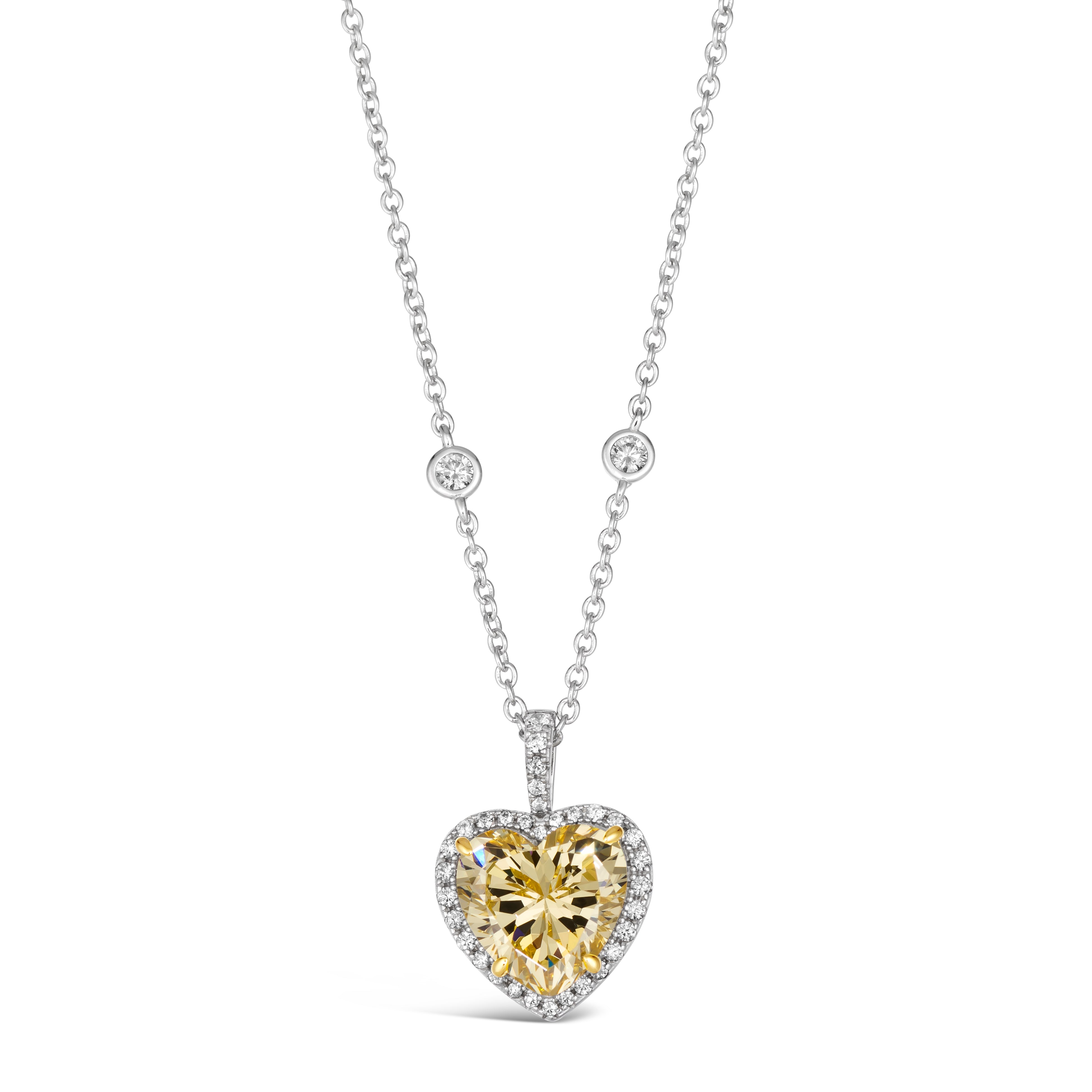 3 Carat Heart Shaped Necklace