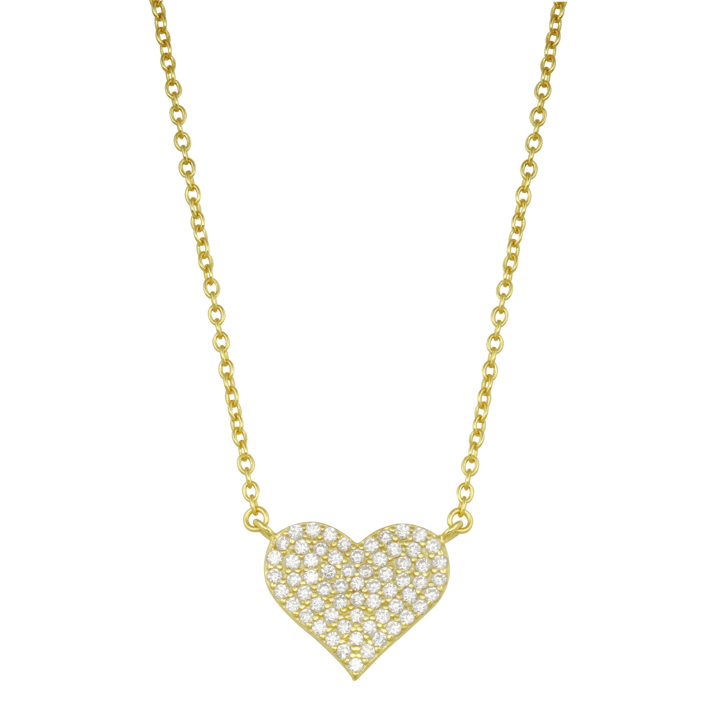 Pave Heart Necklace