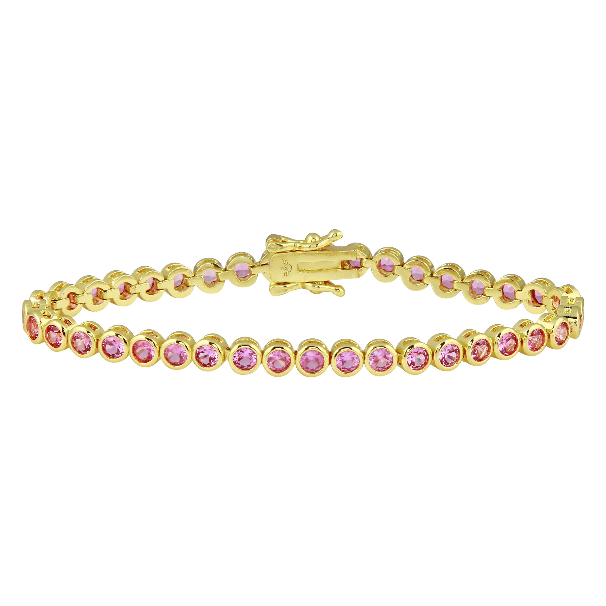 Colored Bezel Tennis Bracelet