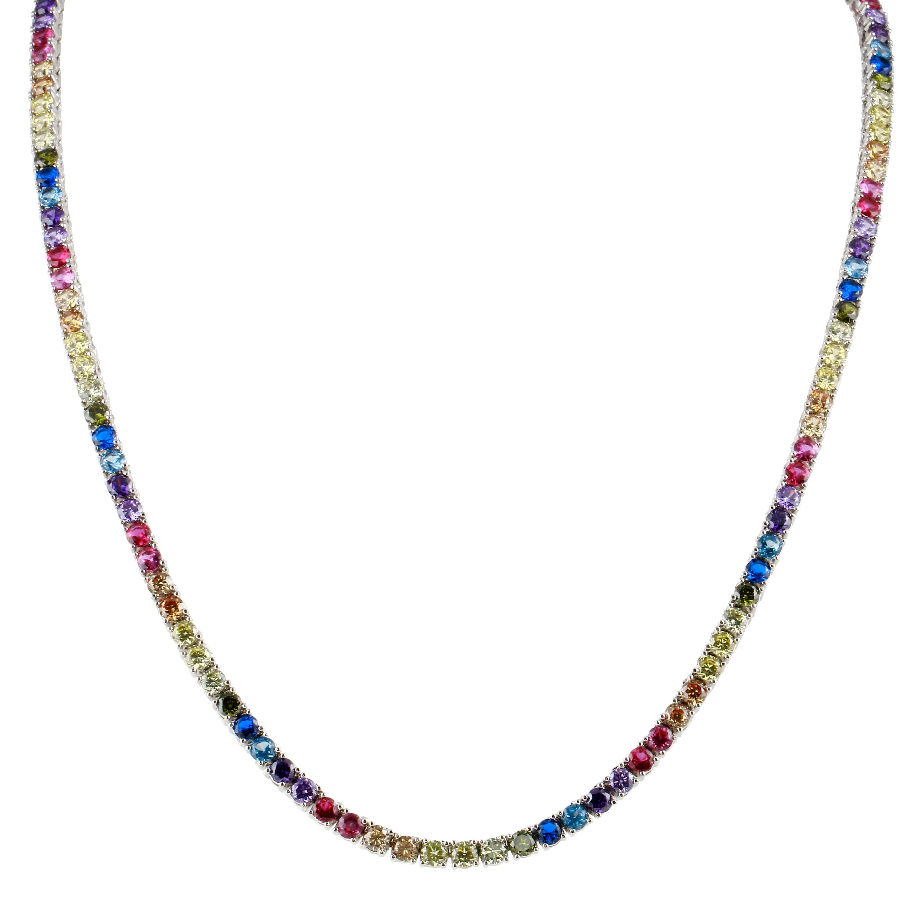 Everyday Rainbow Tennis Necklace