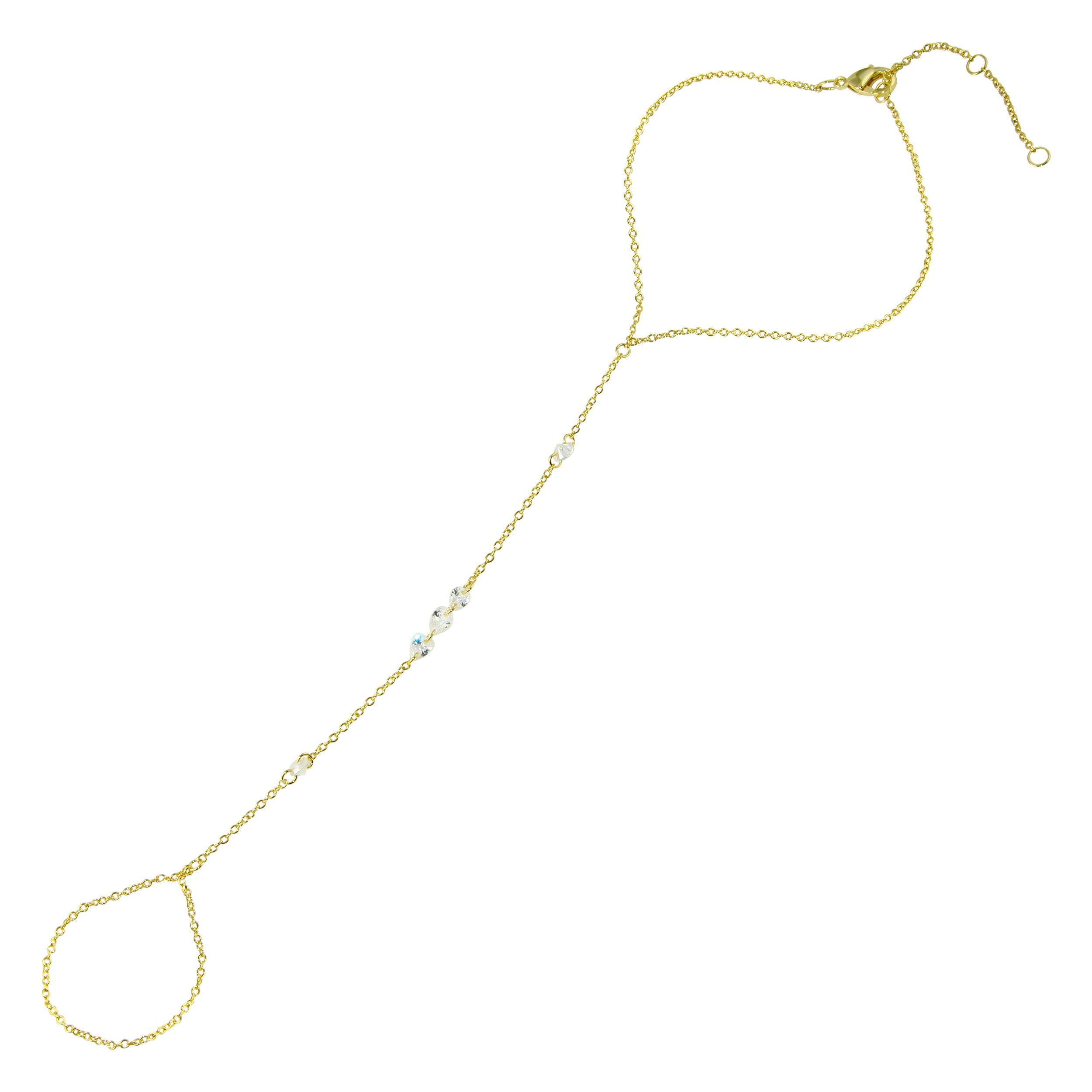 Briolette Hand Chain