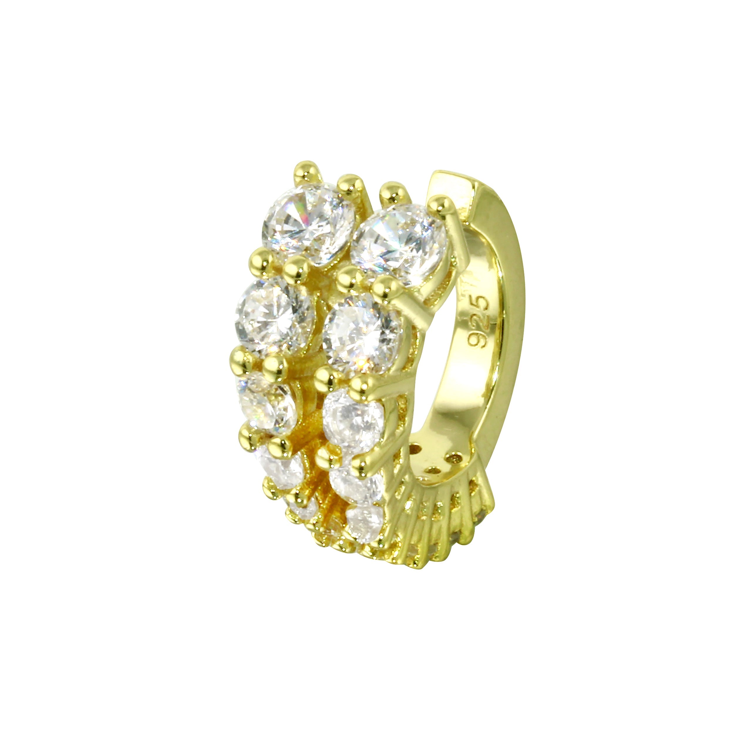 Double Row Diamond Cuff