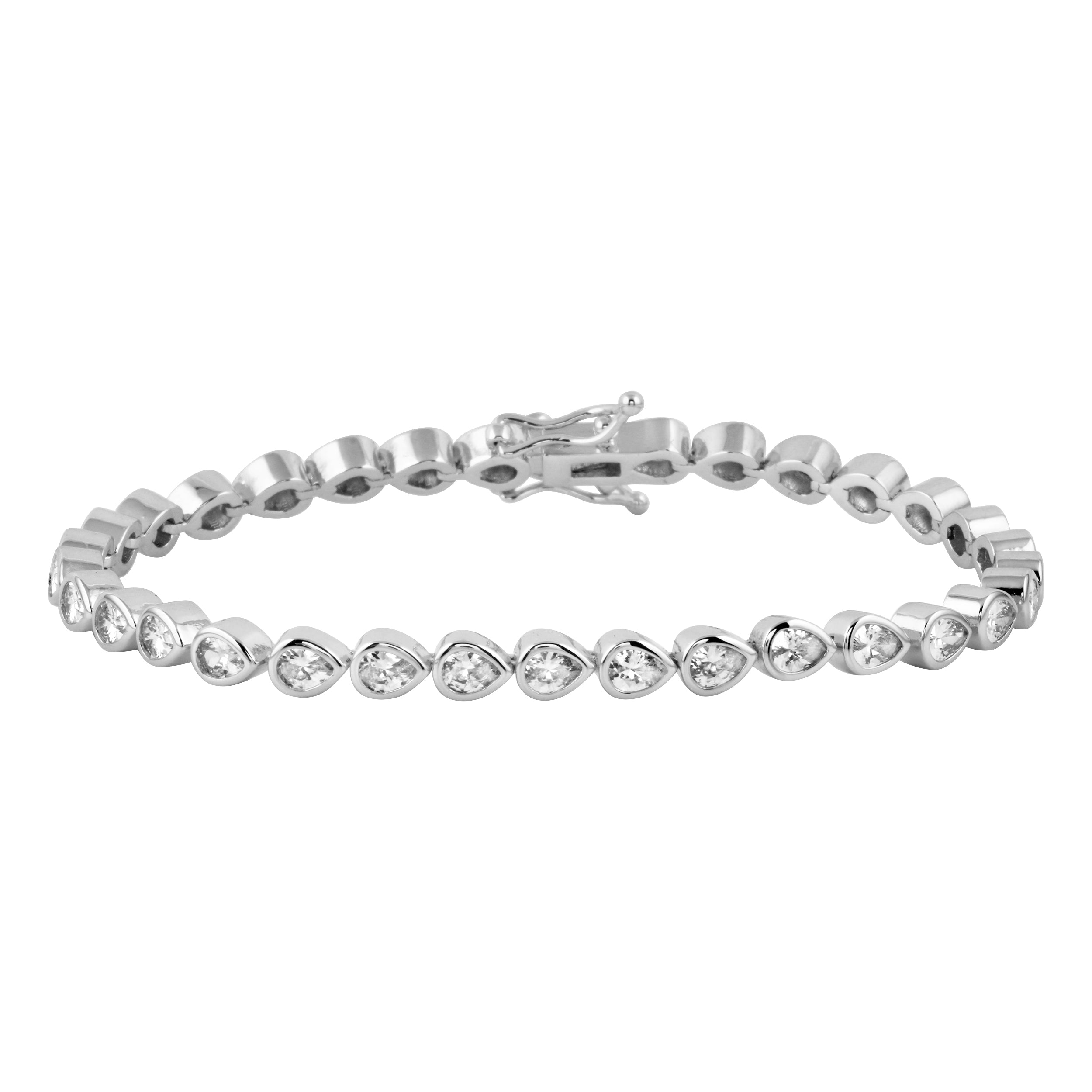 Bezel Drop Tennis Bracelet