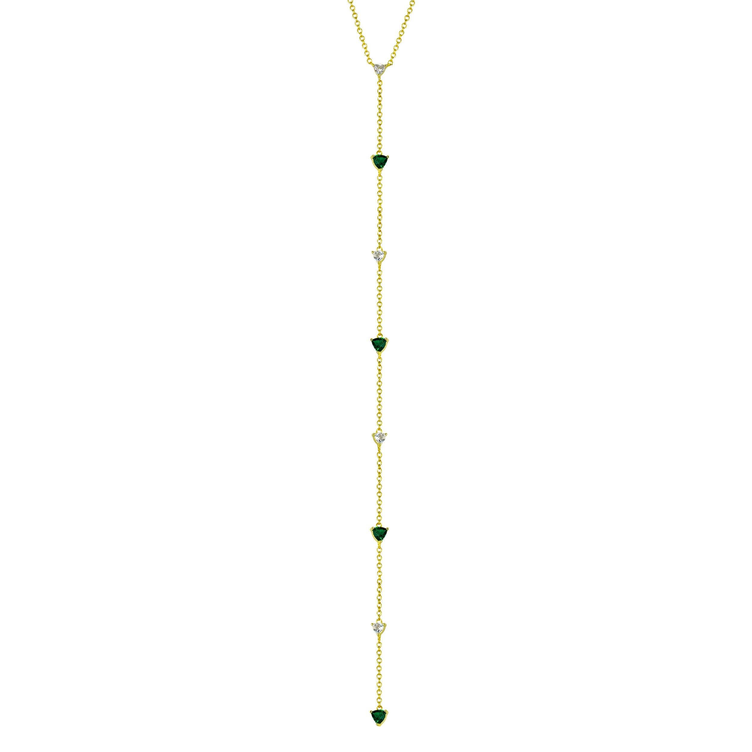 Emerald Triangles Lariat