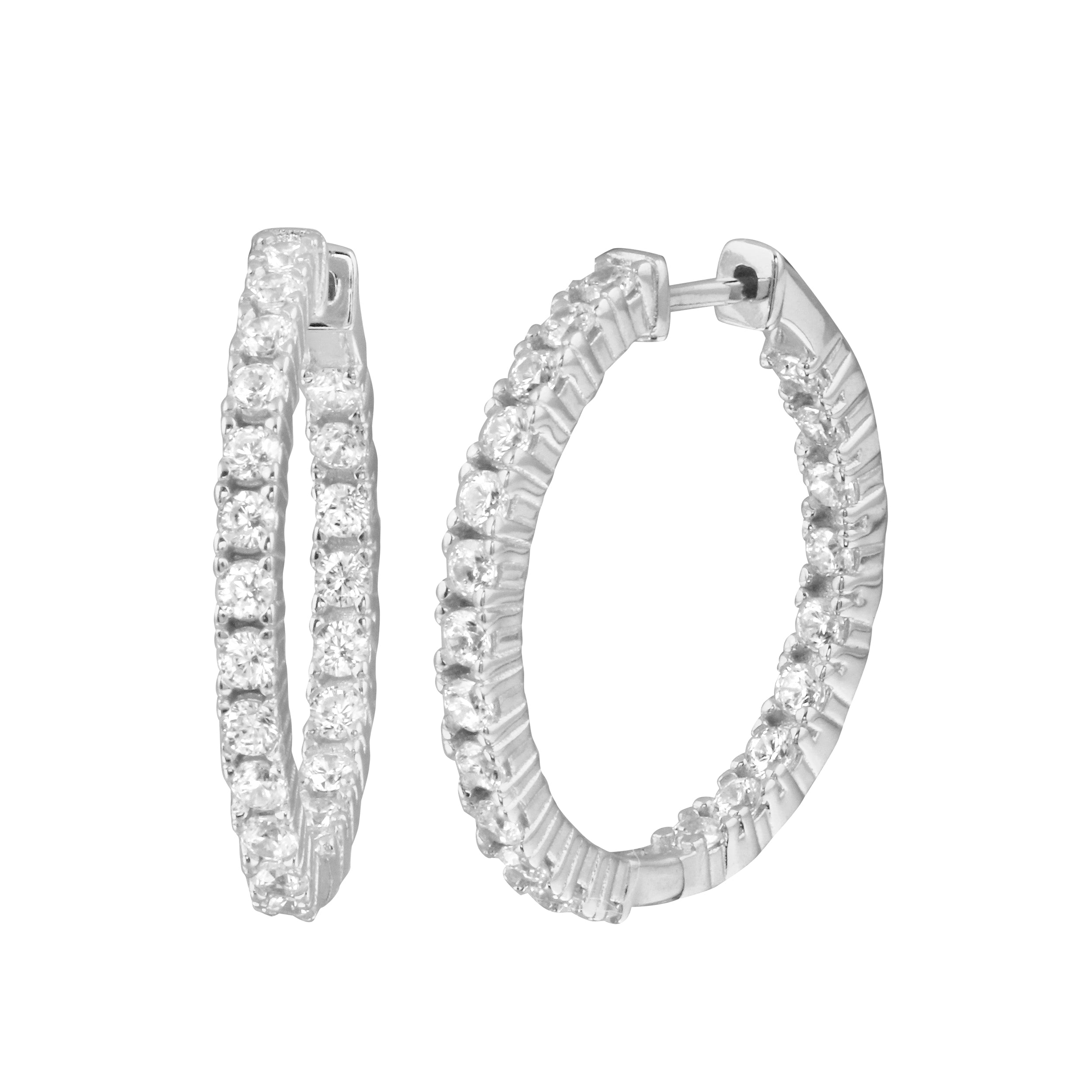 The Perfect Diamond Hoops